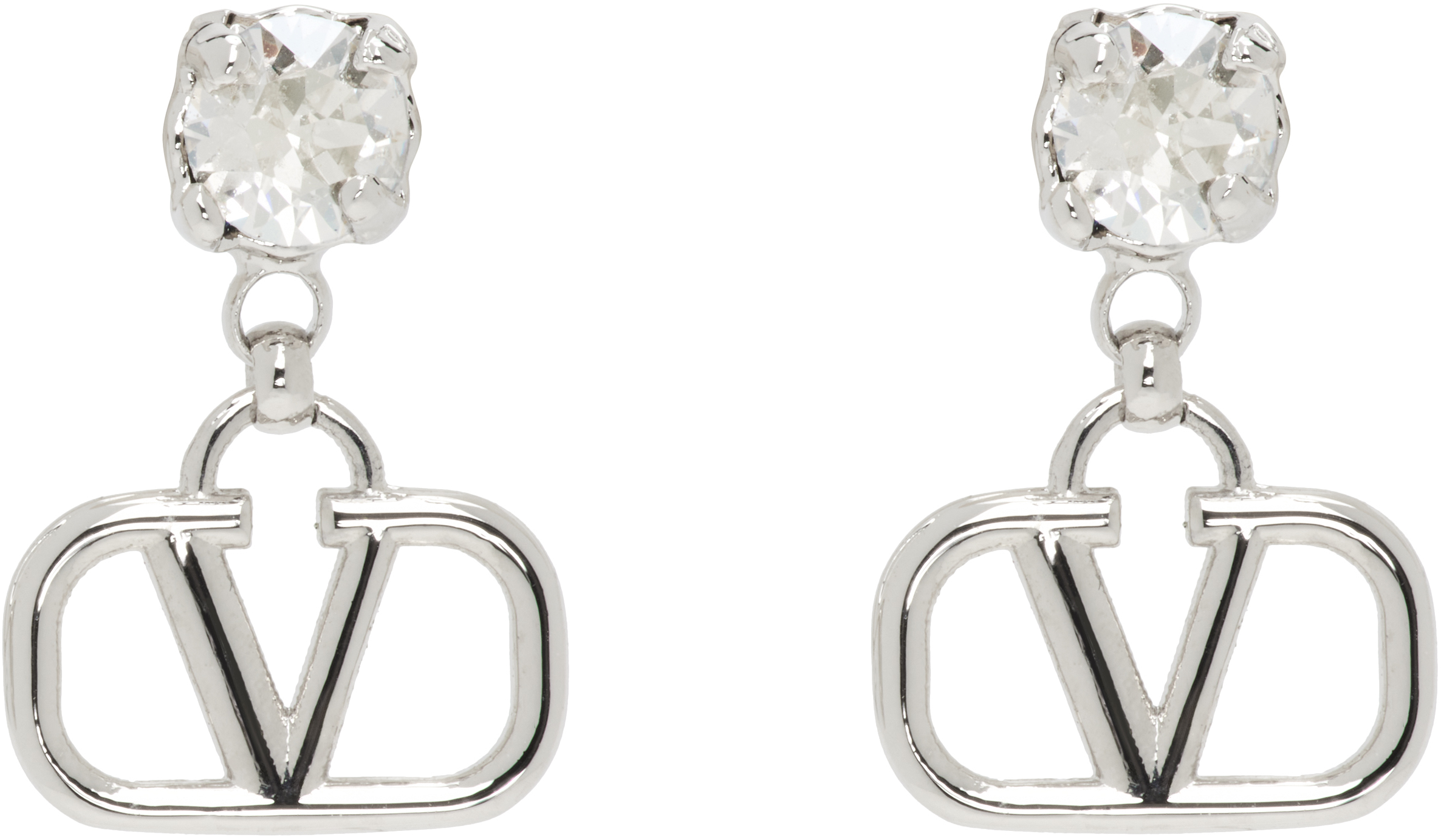 Gold VLogo Signature Earrings