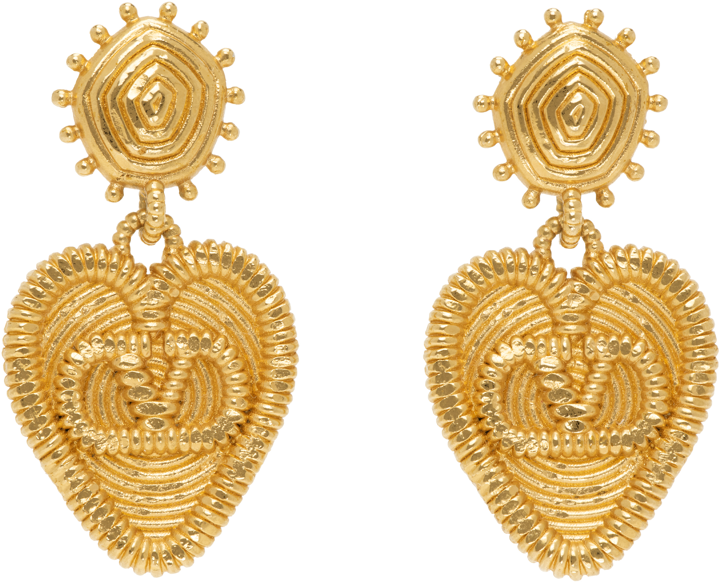 Fil Perdu Metal Earrings