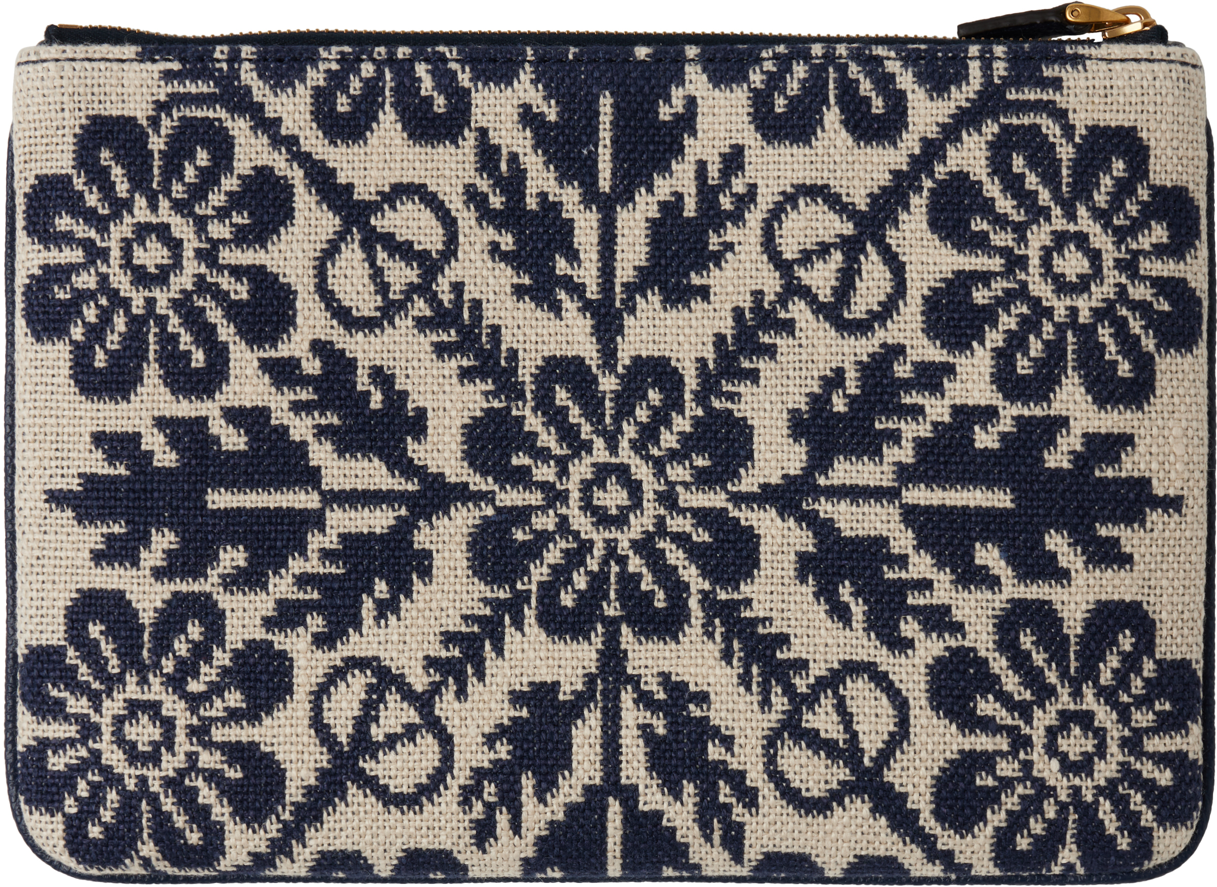 Valentino Off-white & Navy Vlogo Signature Pouch