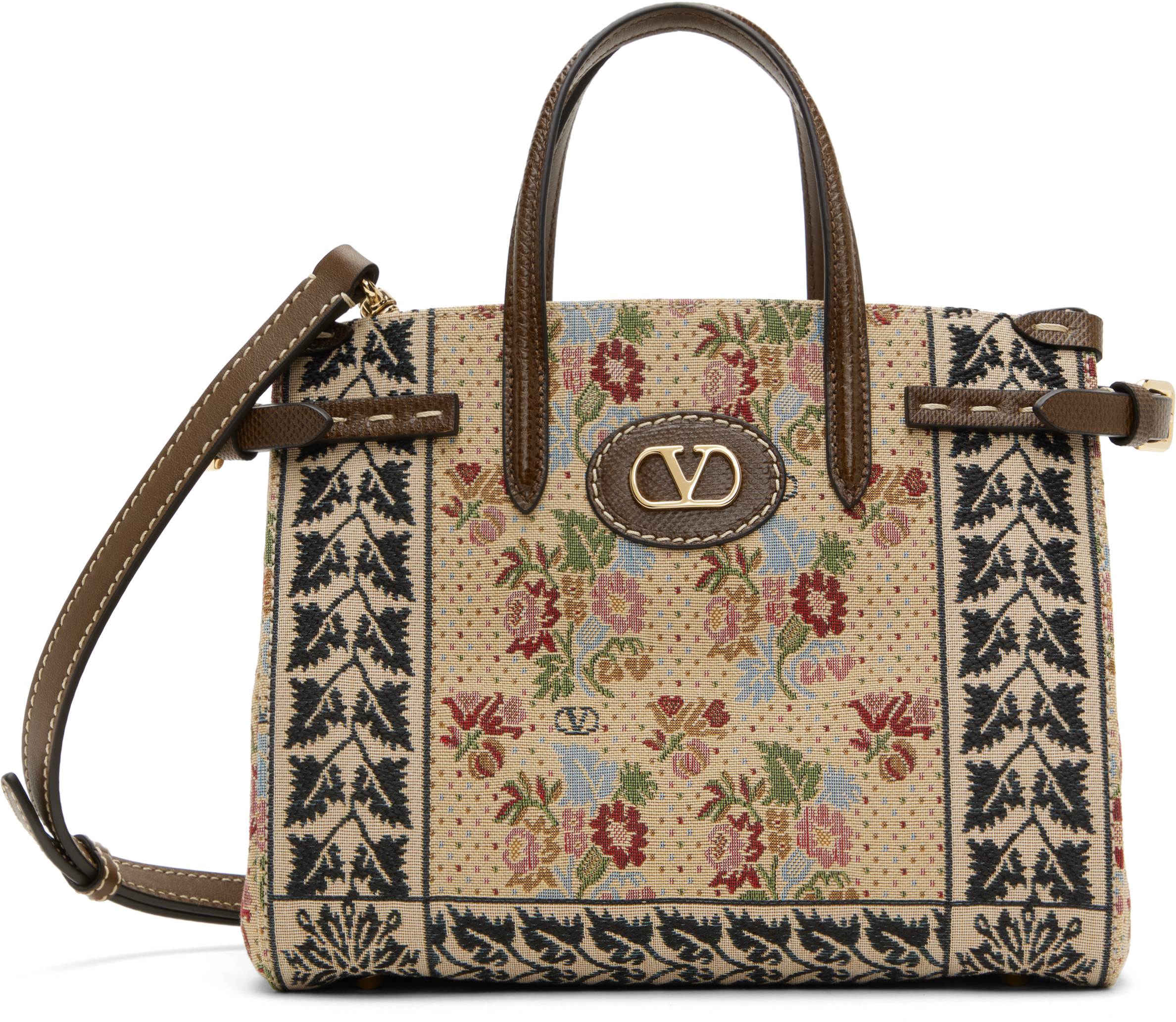 【VALENTINO】Small Shopping Bag Antibe Valentino Garavani Antibes Small Shopping Bag In Jacquard