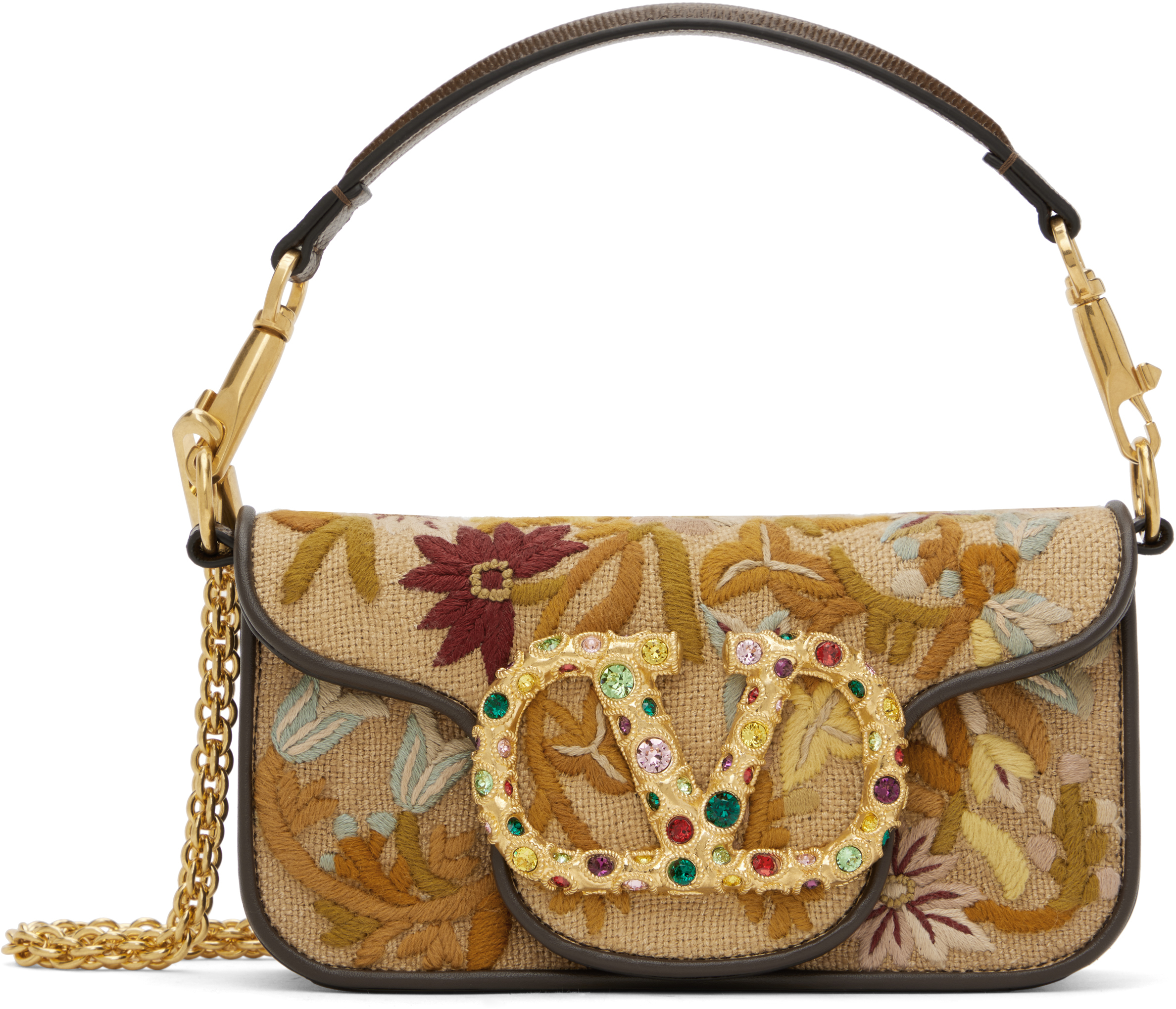 Valentino Garavani: Multicolor Locò Small Shoulder Bag
