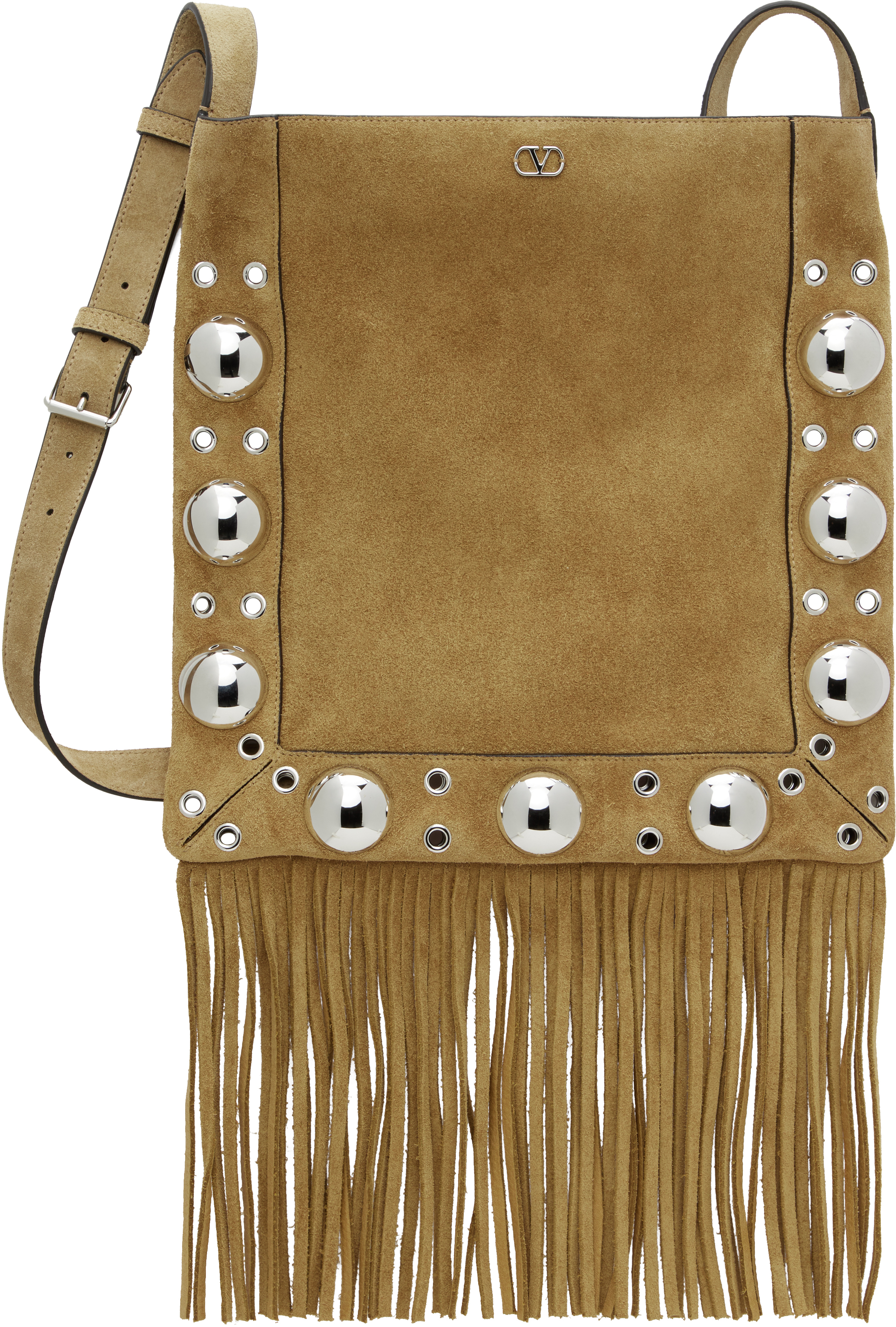 Tan Nellcôte Suede Shoulder Bag