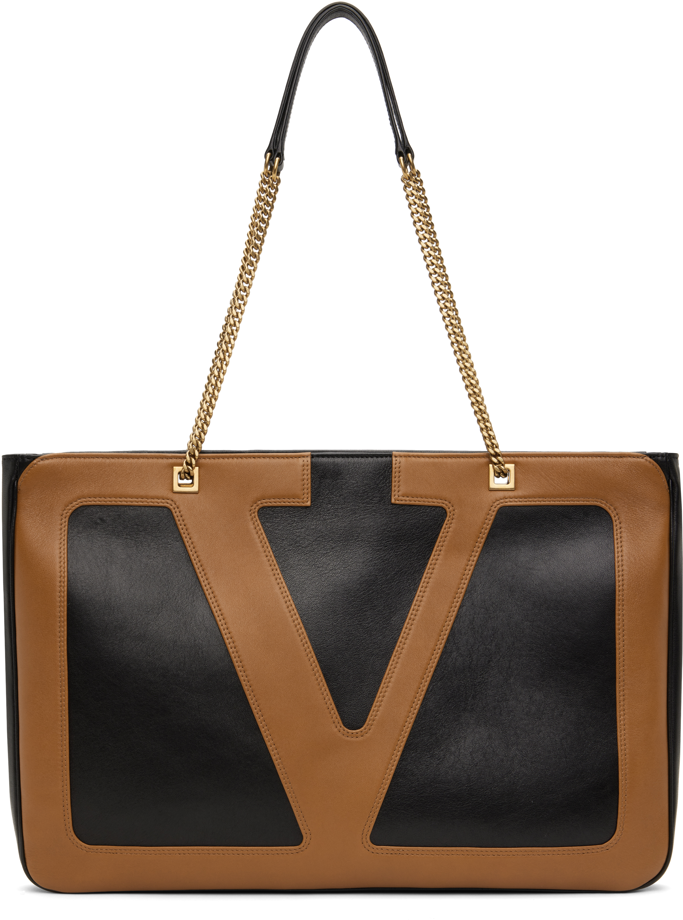 Brown & Black Viva Superstar Nappa Leather Shopping Tote