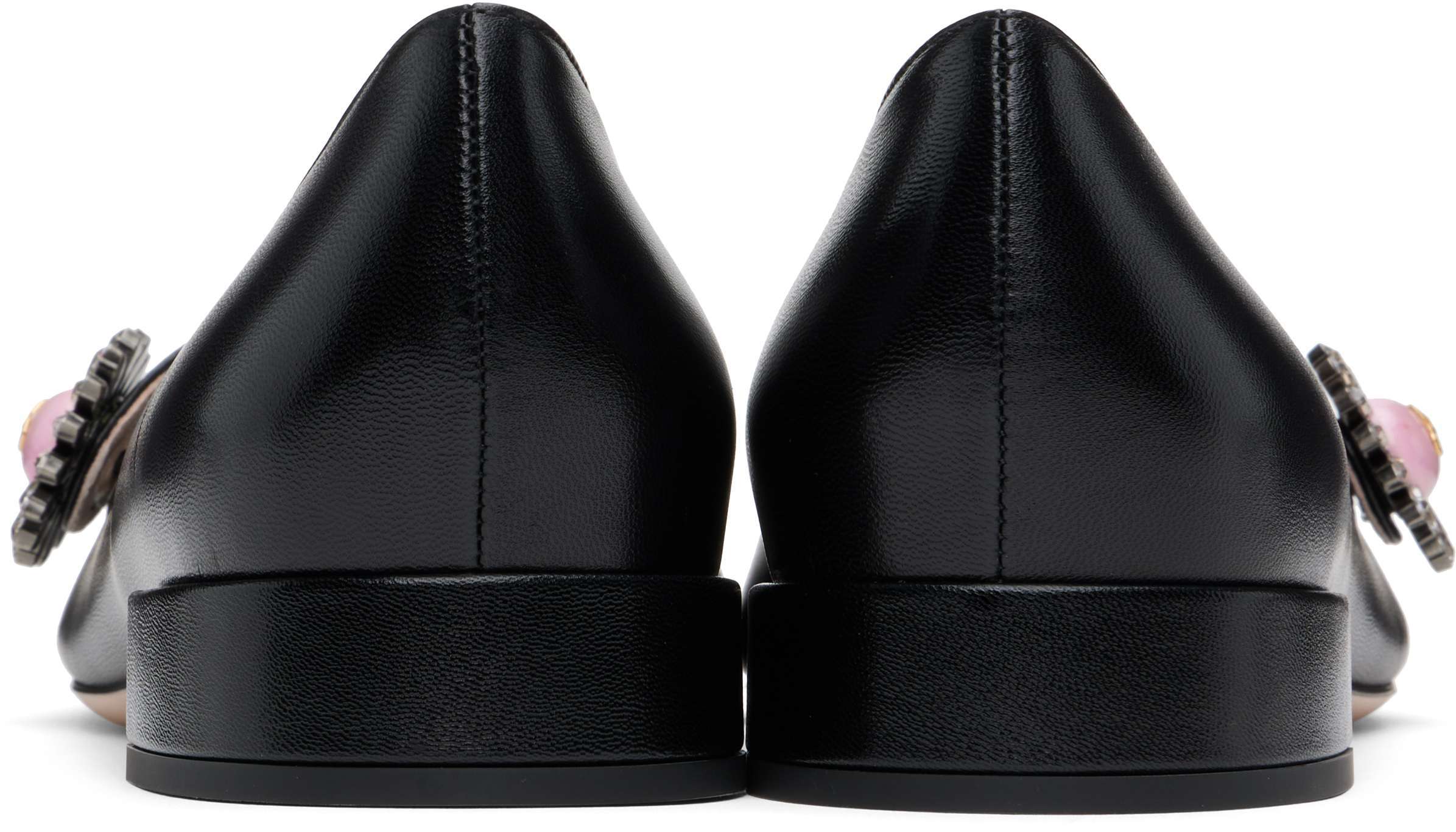 Shop Valentino Black Mary-jane Preshoes Ballerina Flats In 9tj Nero