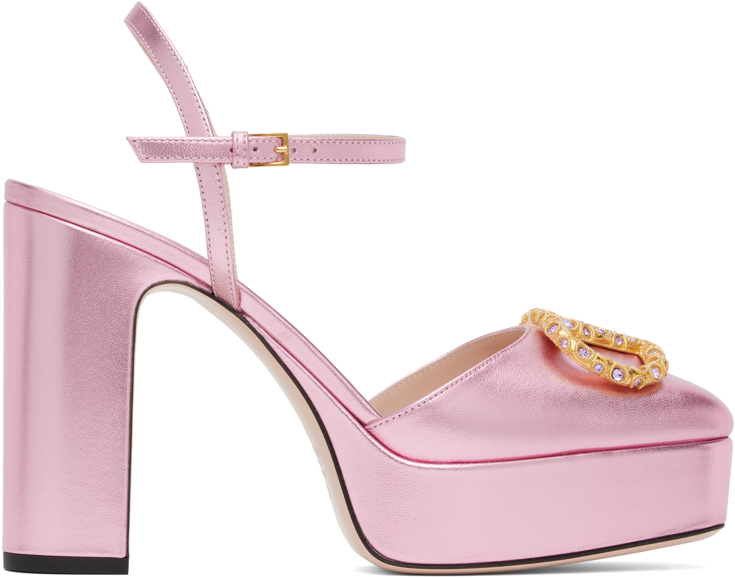 Pink VLogo Signature Platform Heels