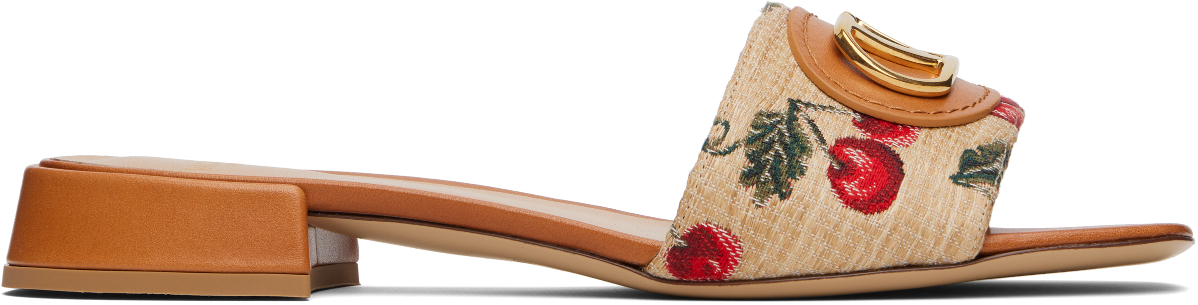 Valentino Garavani Off-White VLogo Signature Cherryfic Slide Sandals