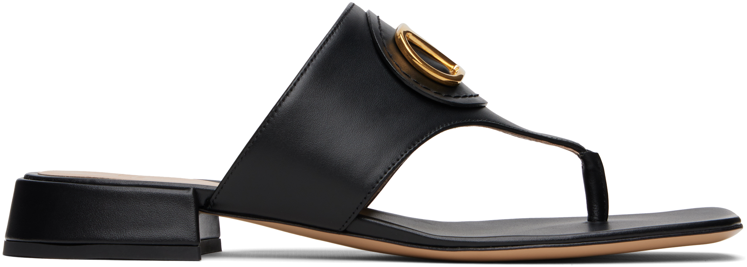 Valentino Vlogo Signature Leather Sandal