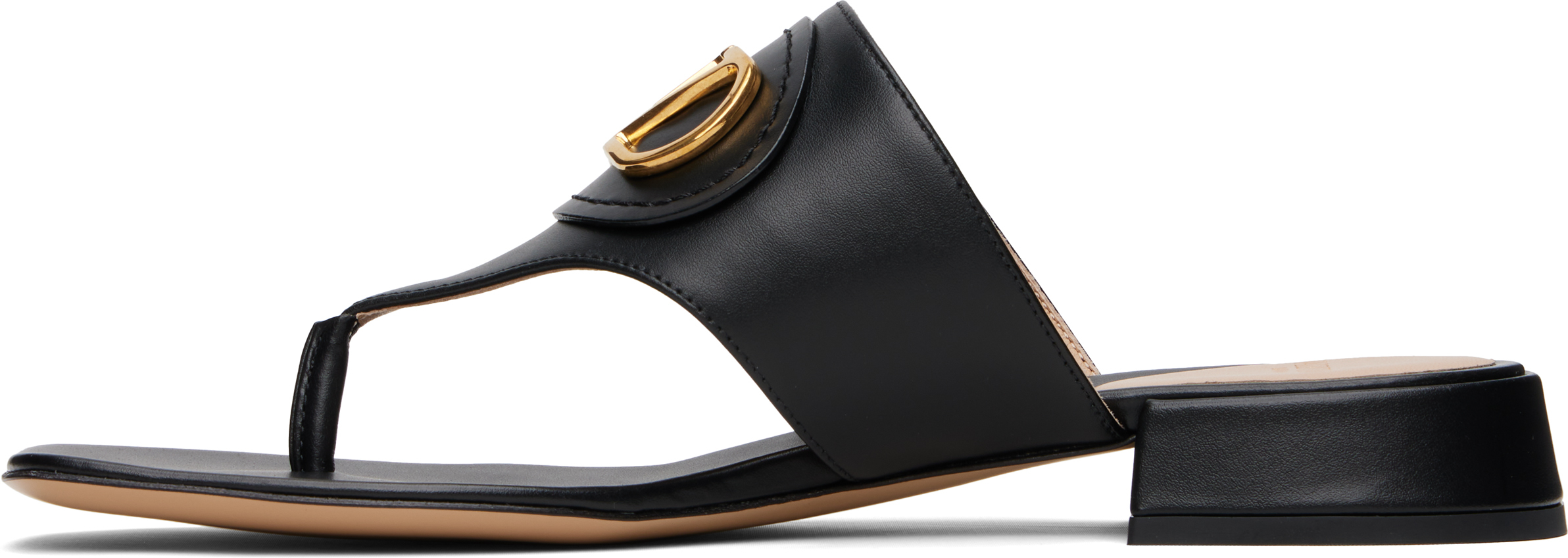 Valentino Vlogo Signature Leather Sandal