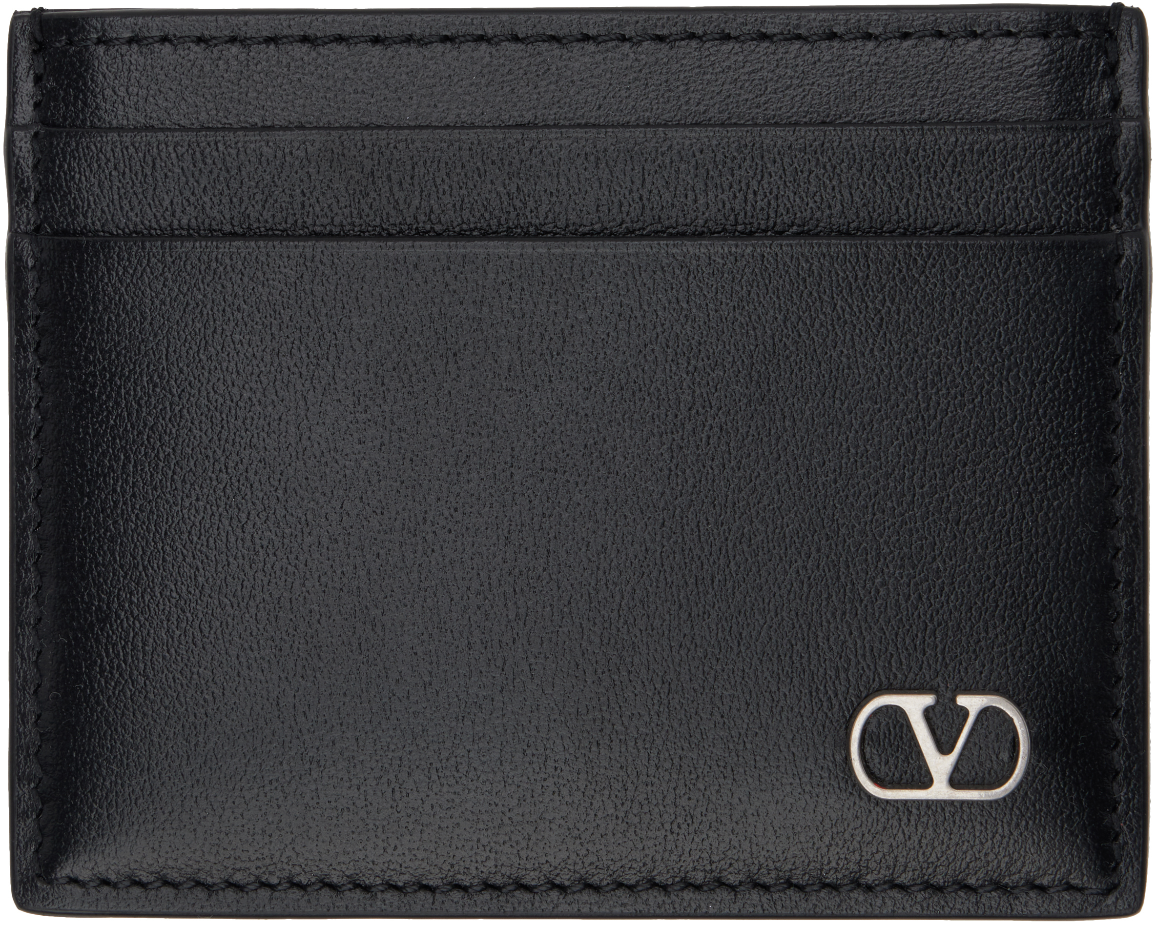 Black Vlogo Signature Card Holder