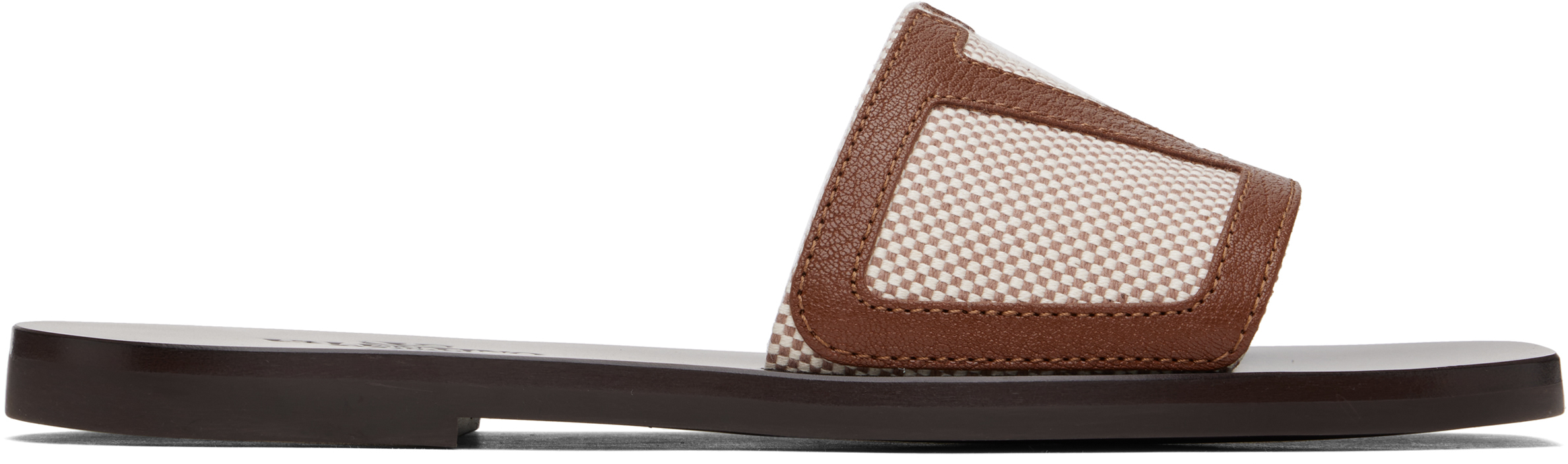 Brown 
Tan Viva Superstar Slide Sandals