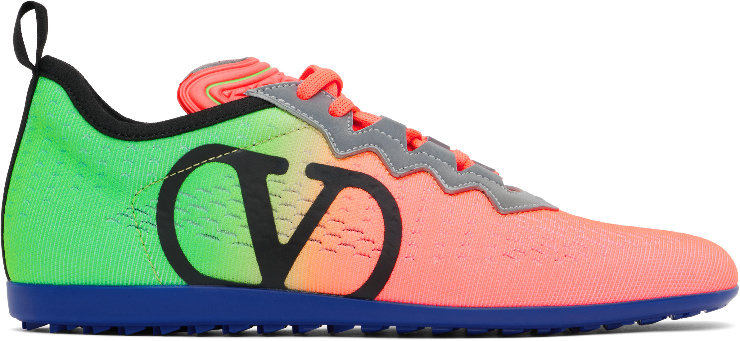 Green & Orange Chromathon Sneakers by Valentino Garavani on Sale