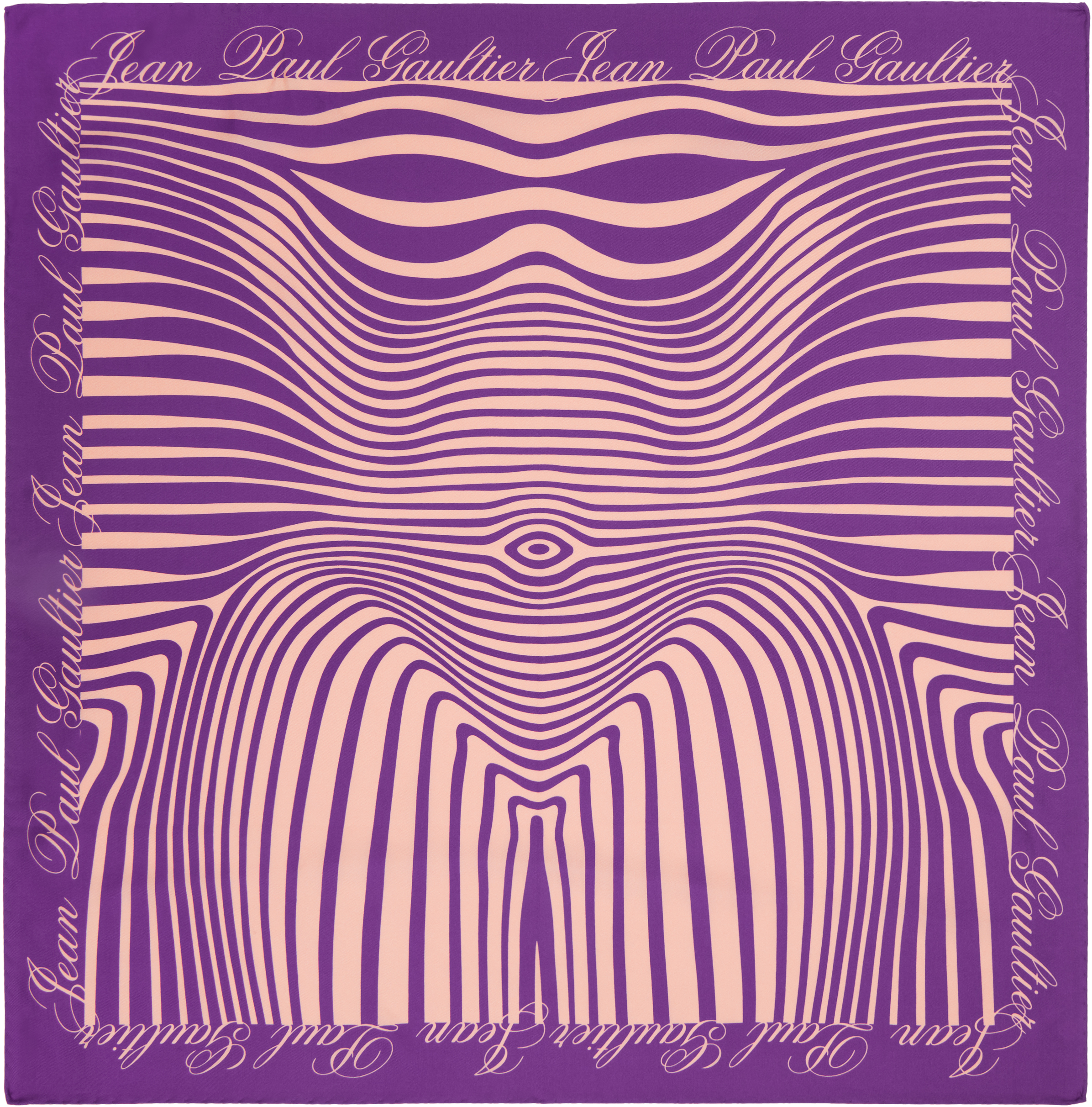 Purple 'The Body Morphing Marinière' Scarf