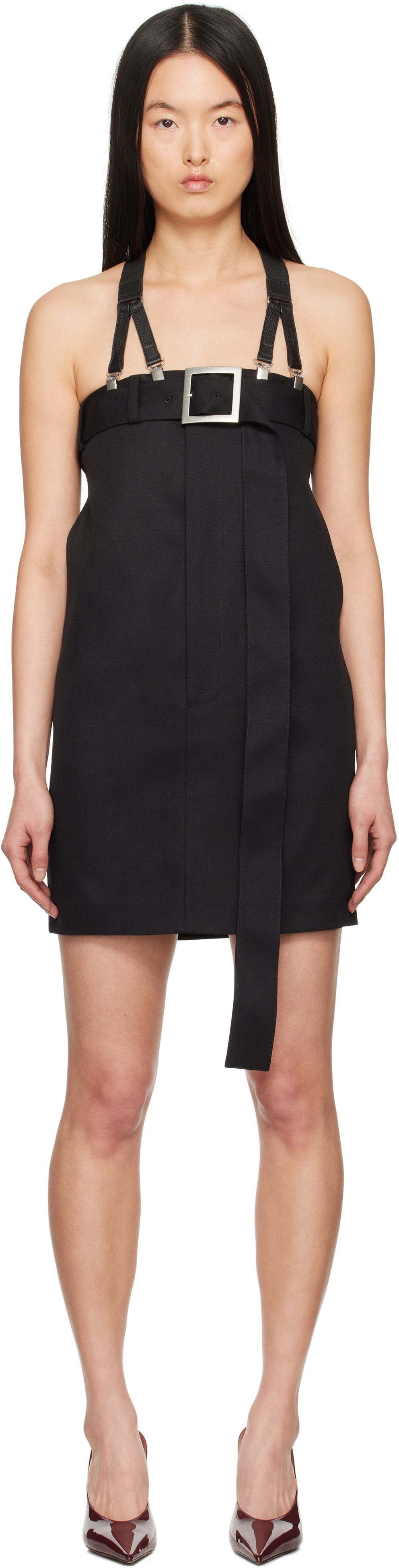 Black 
The Short Strapped
 Minidress