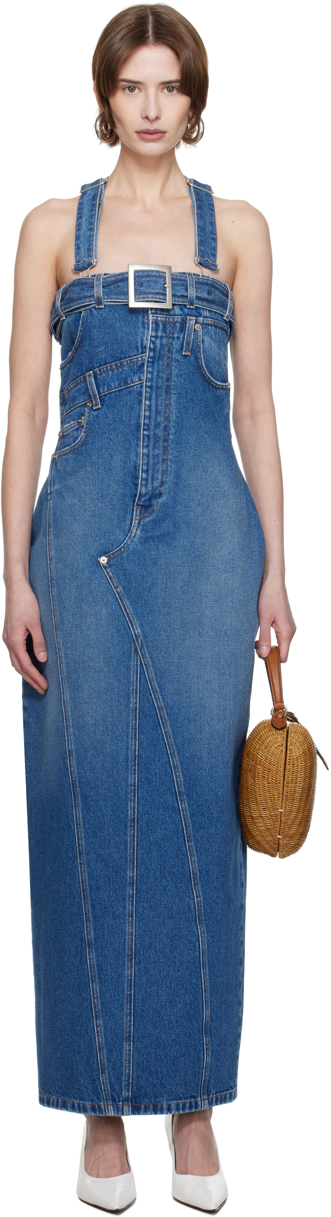 Blue 
The Overall
 Denim Maxi Dress