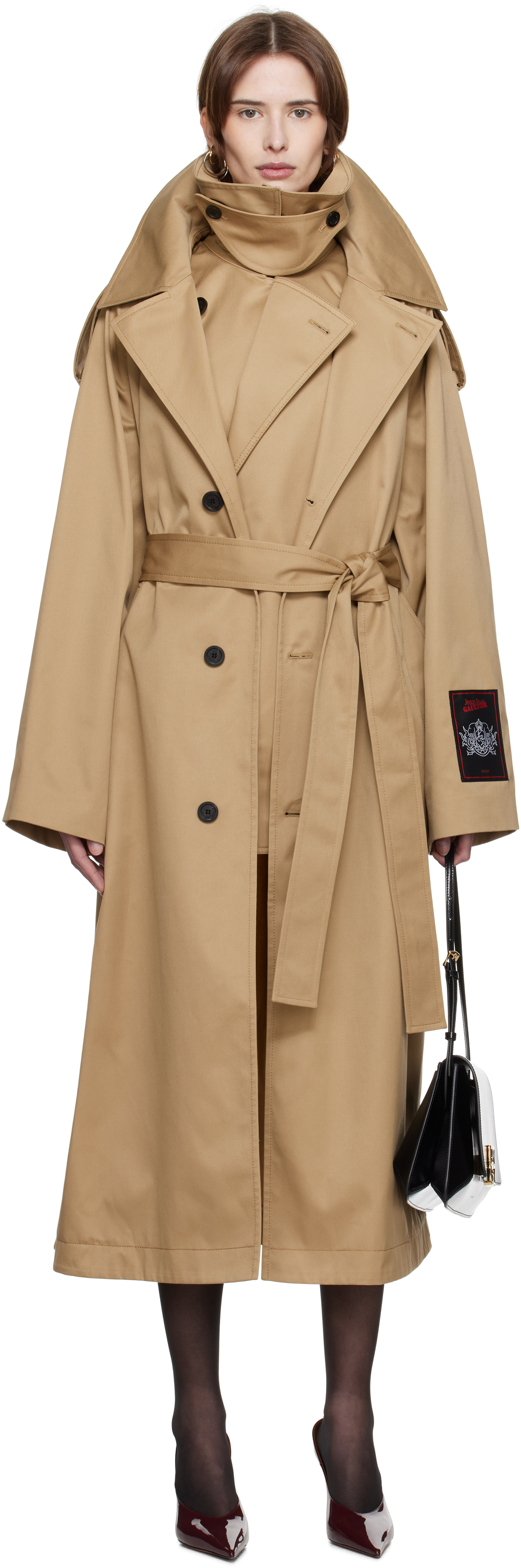 Beige 'The Deconstructed' Trench Coat