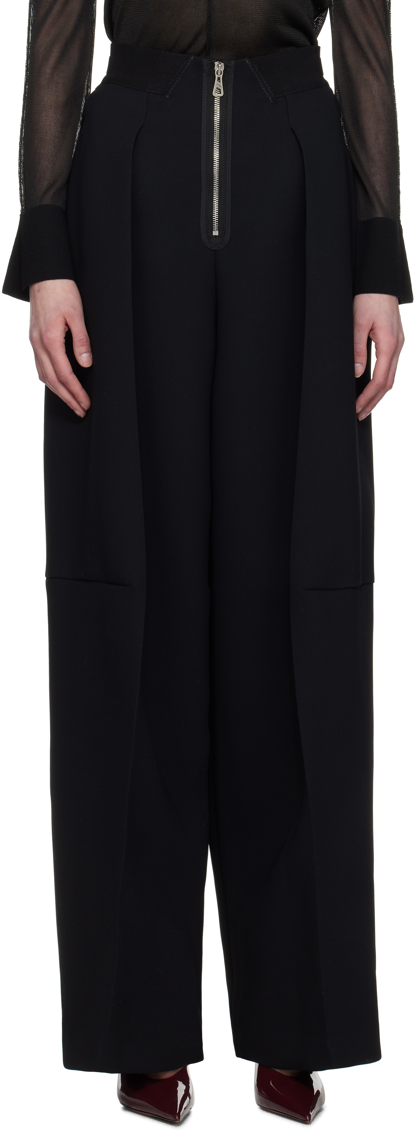 Black 'The Crepe' Trousers