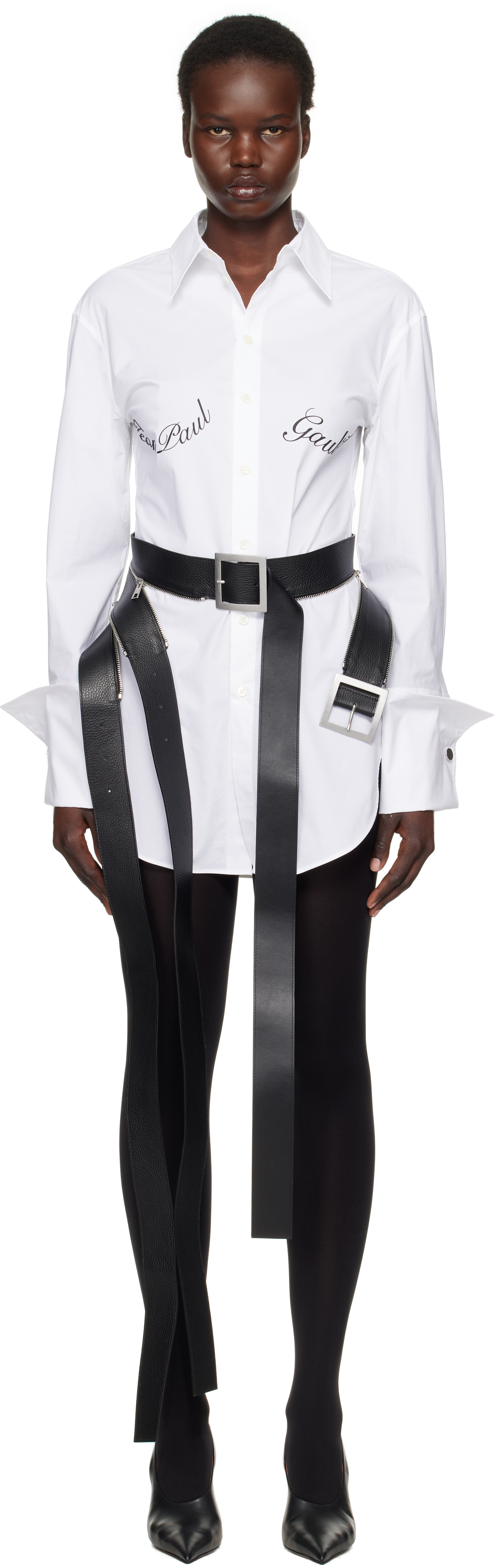 White 'The Jean Paul Gaultier Print' Shirt by Jean Paul