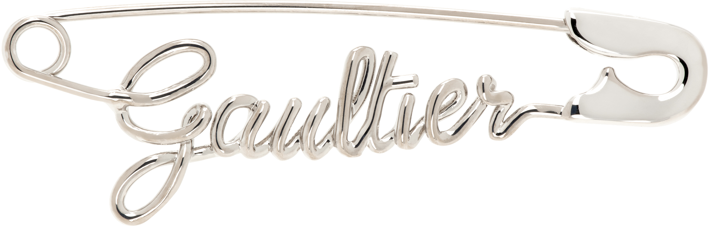 Jean Paul Gaultier: Silver 'The Gaultier Safety Pin' Earring Jean Paul Gaultier: Silver 'The Gaultier Safety Pin' Earring