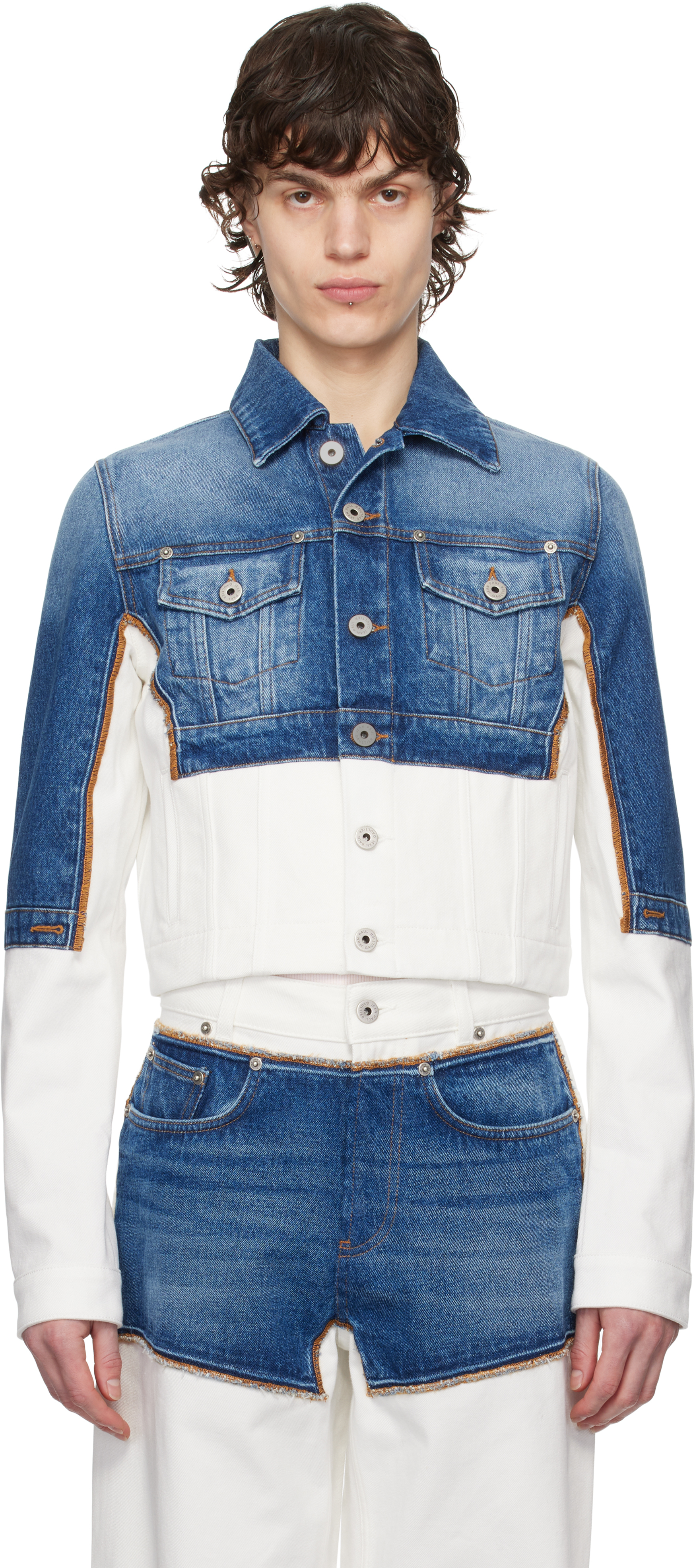 Blue & White 'The Petit Grand' Denim Jacket