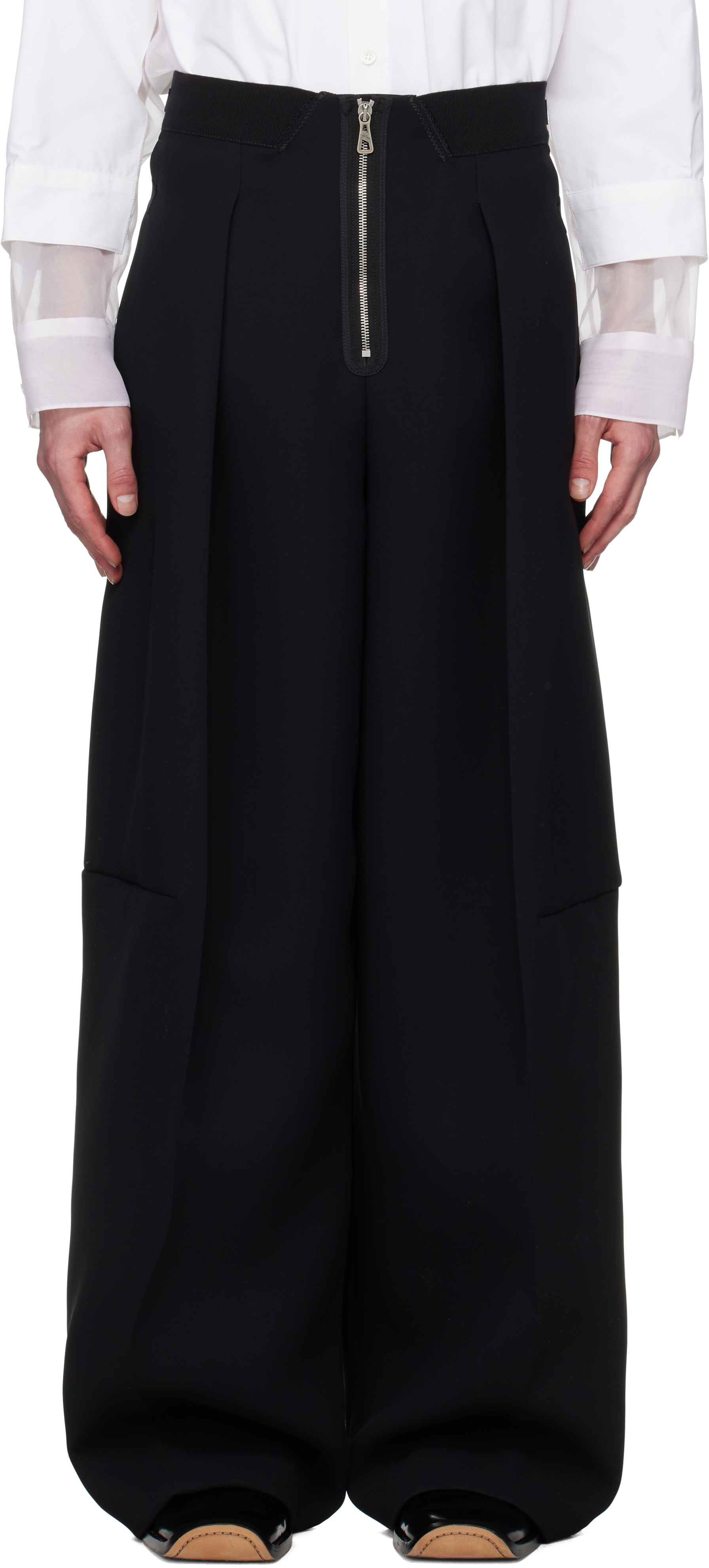 Black 'The Crepe' Trousers