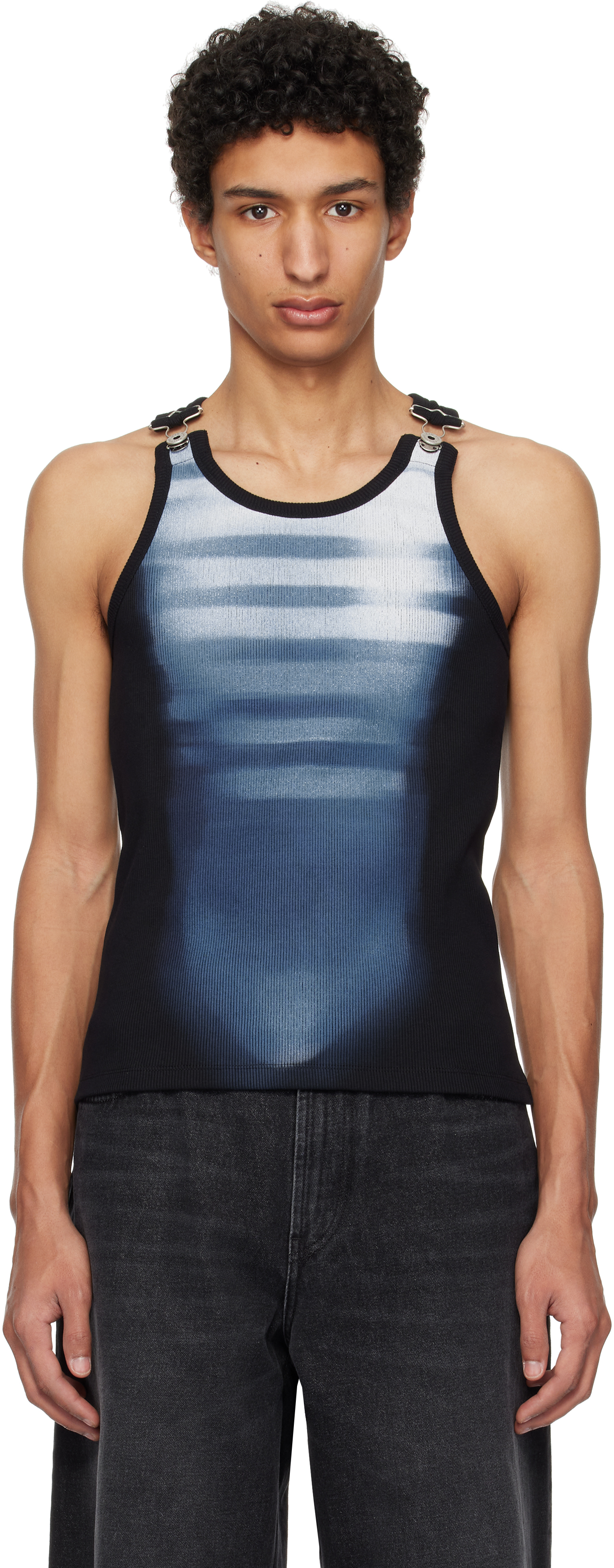 Black & Blue 'Le Mâle' Tank Top