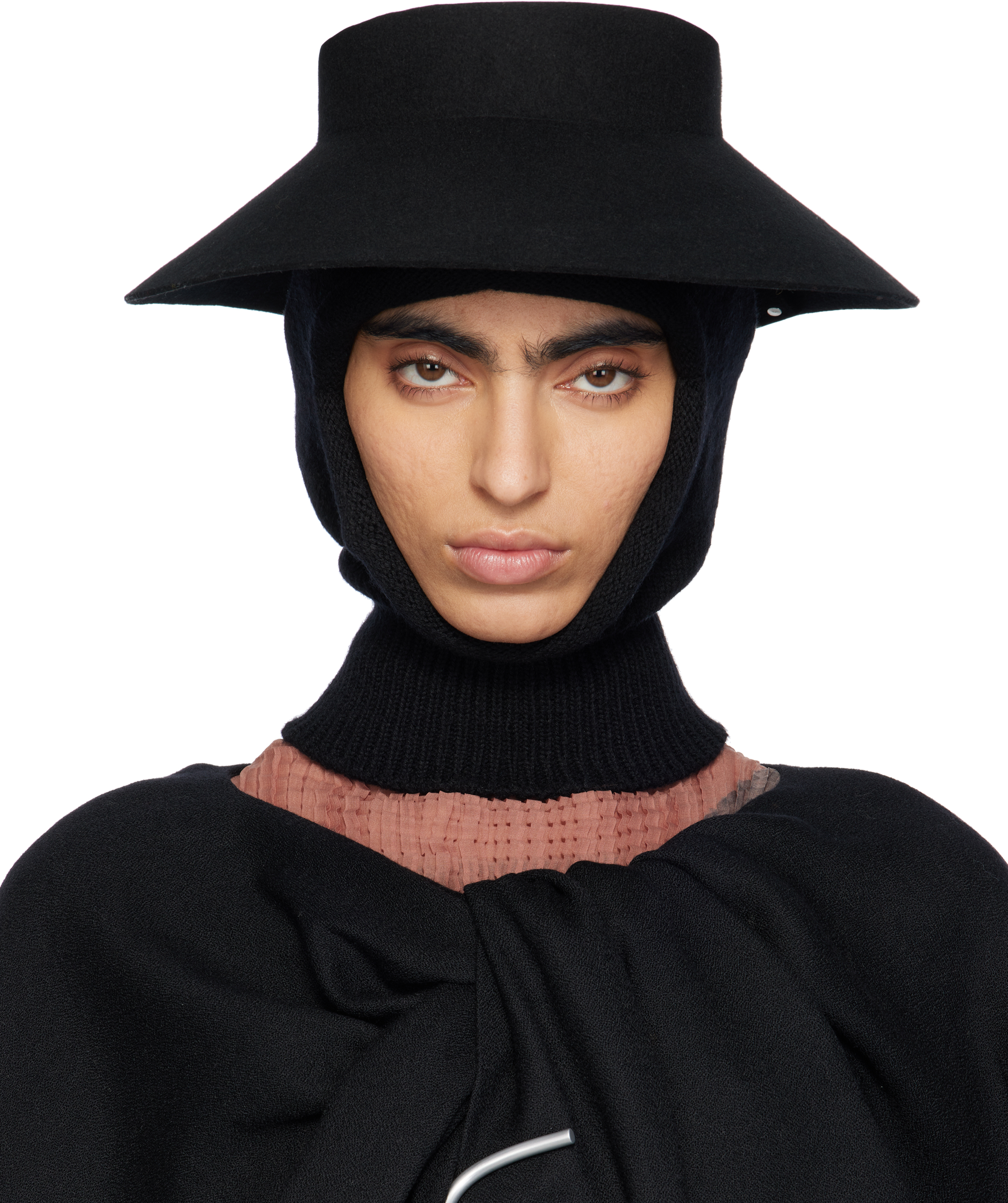 Black Petal Cap by ISSEY MIYAKE on Sale
