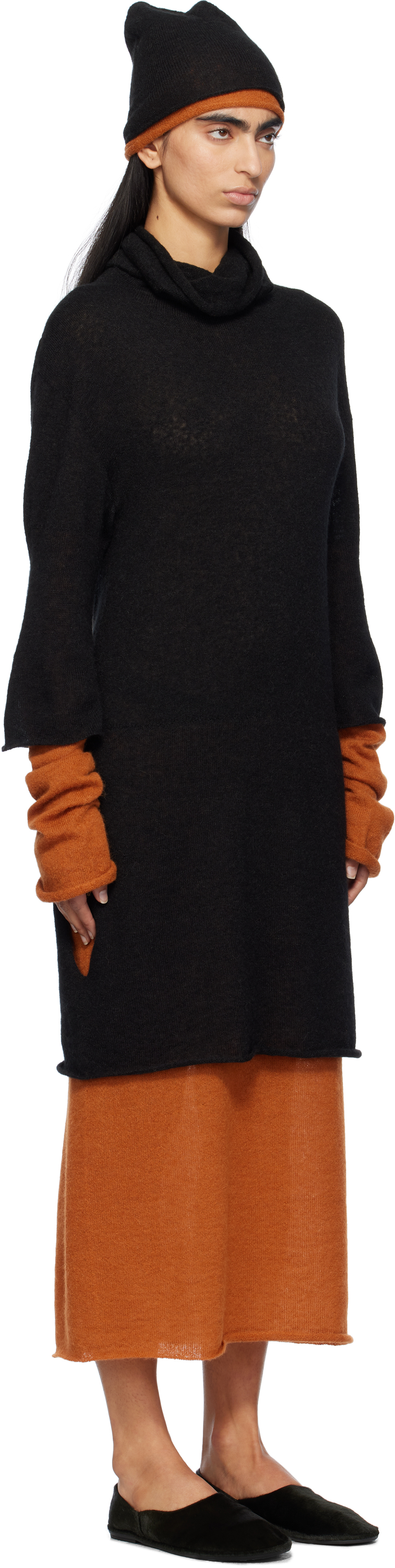 Shop Issey Miyake Black Interplay Midi Dress In 17 Black Hued
