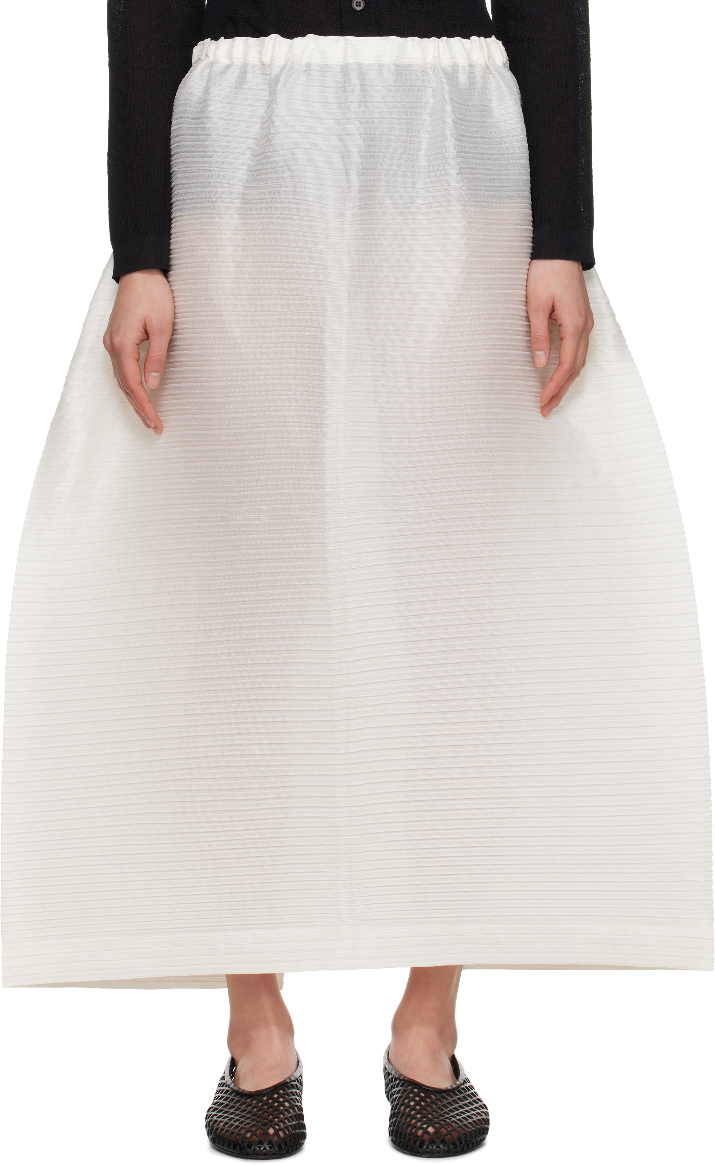 Off-White January Paneled Pleats Maxi Skirt