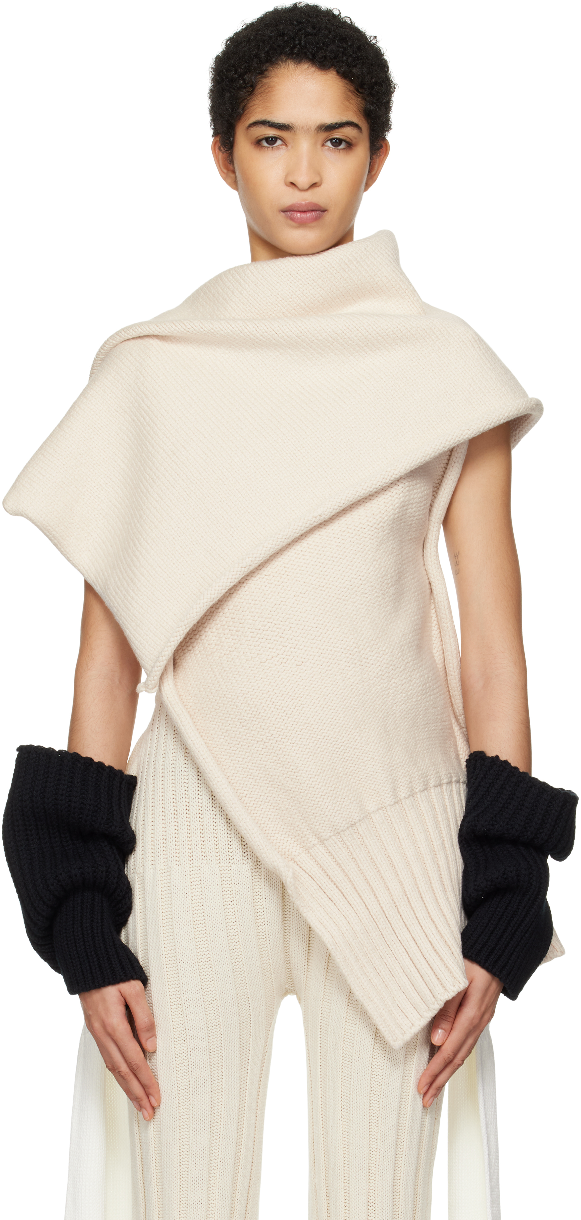 Issey Miyake Beige Brobdingnag Turtleneck In Neutral