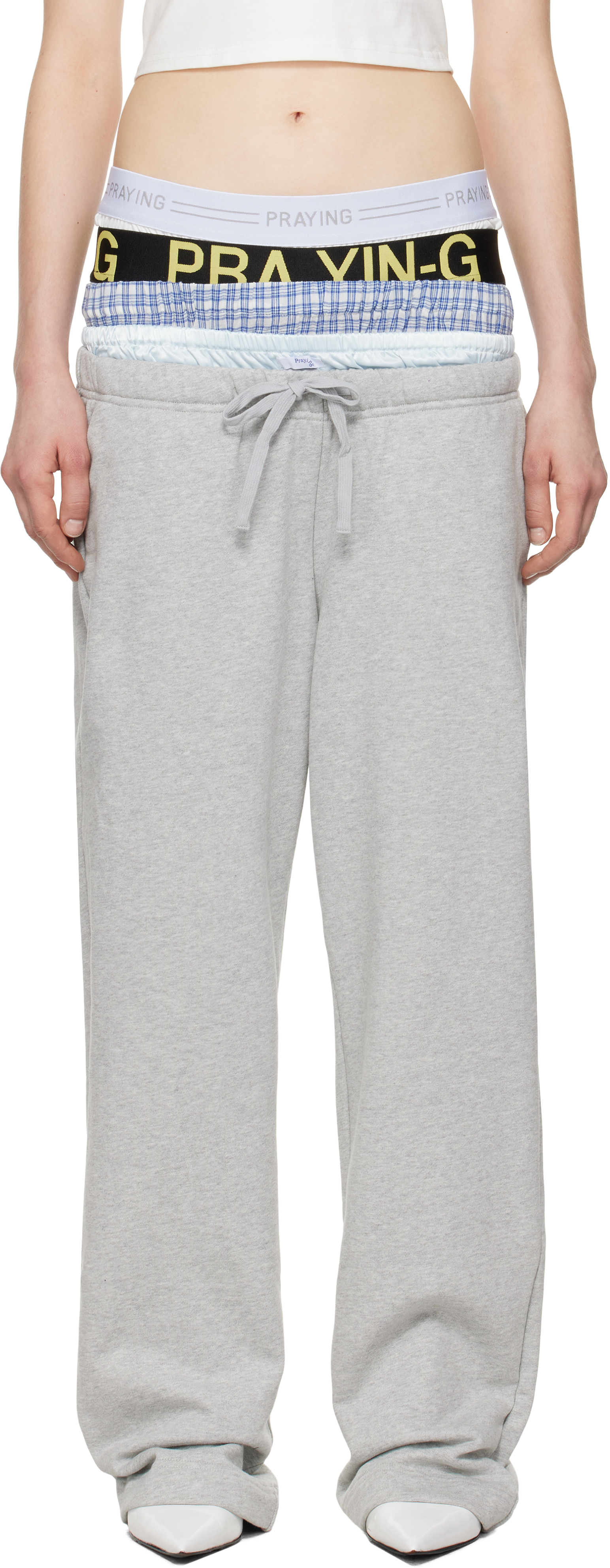 Gray Underwear Sweatpants