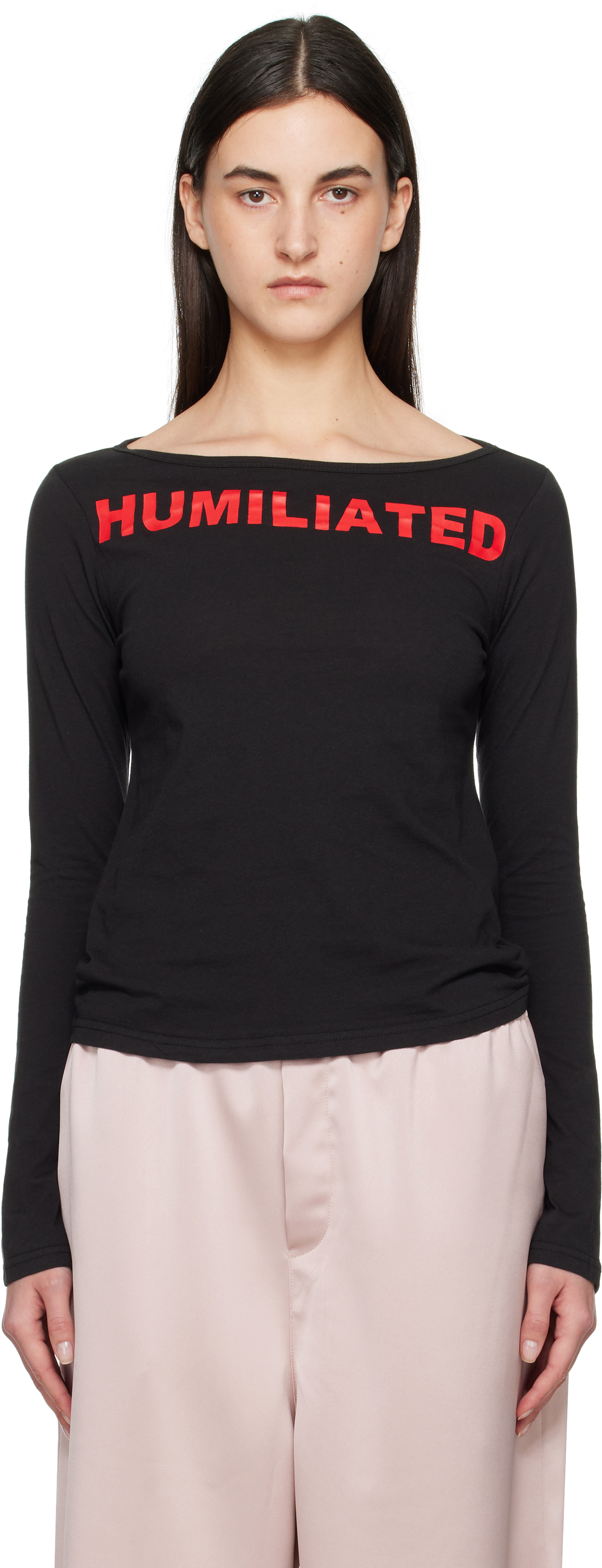 Black 
Humiliated
 Long Sleeve T-Shirt