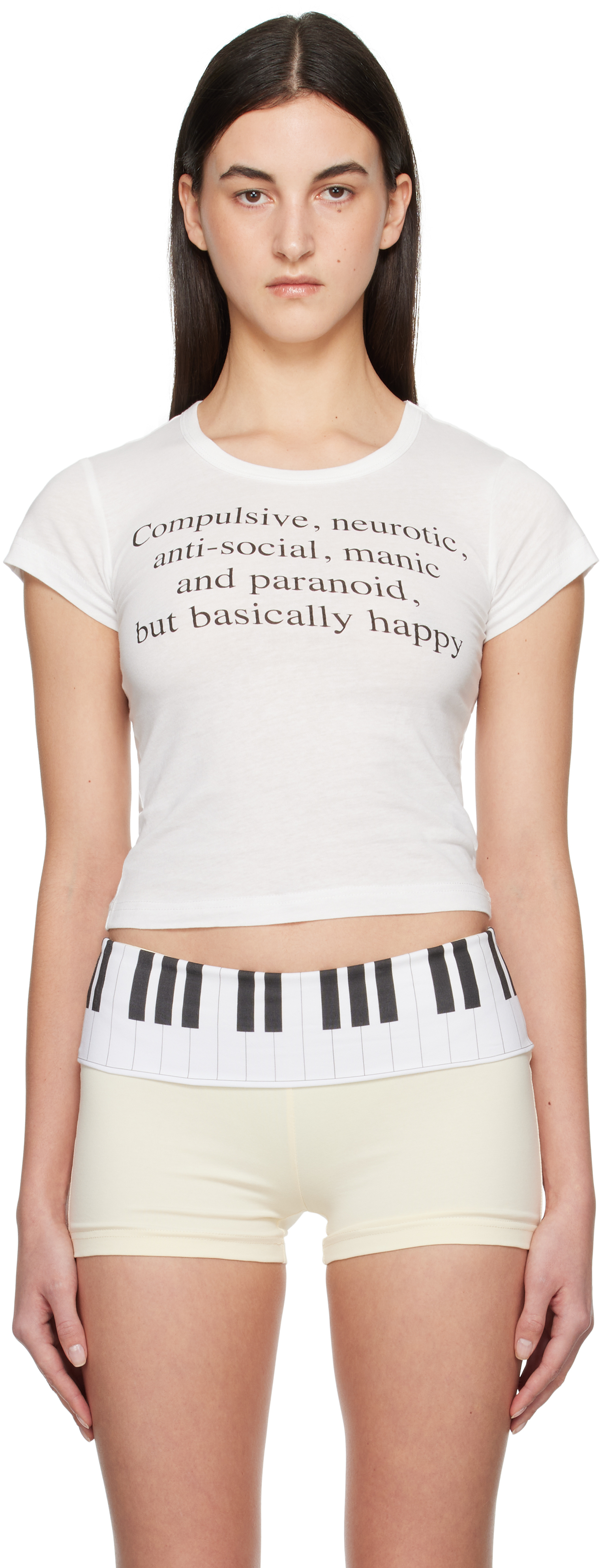 Praying White 'compulsive' Baby T-shirt In White