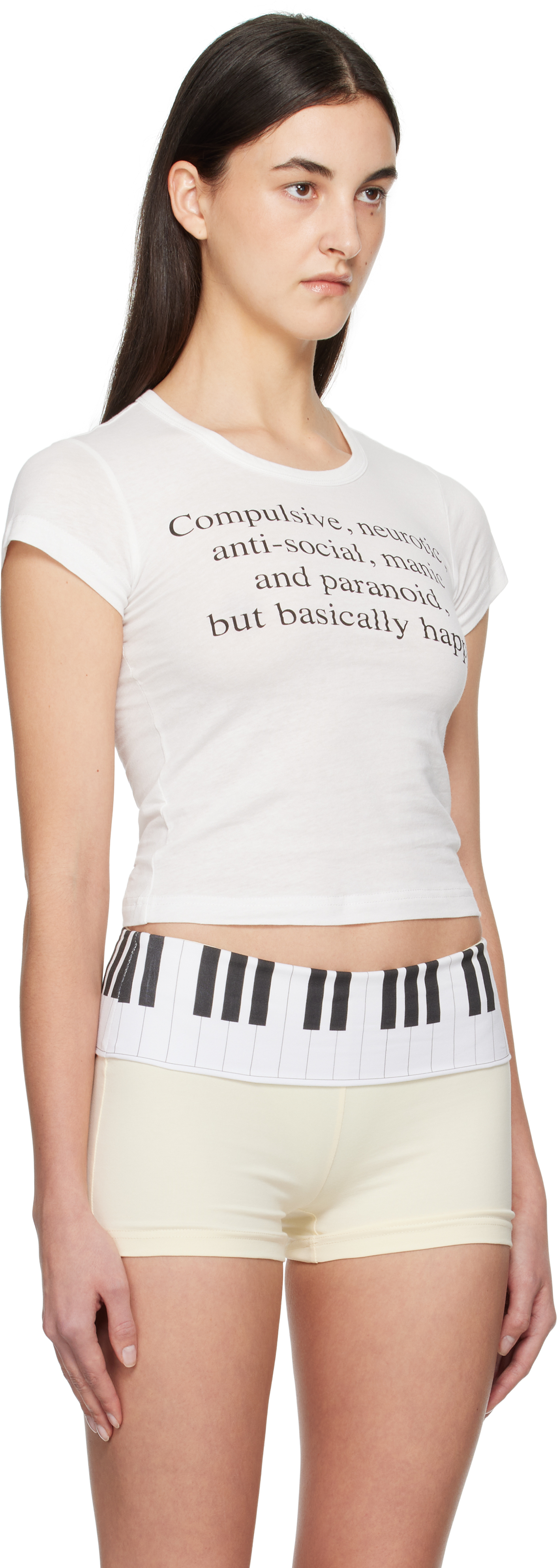 Praying White 'compulsive' Baby T-shirt In White