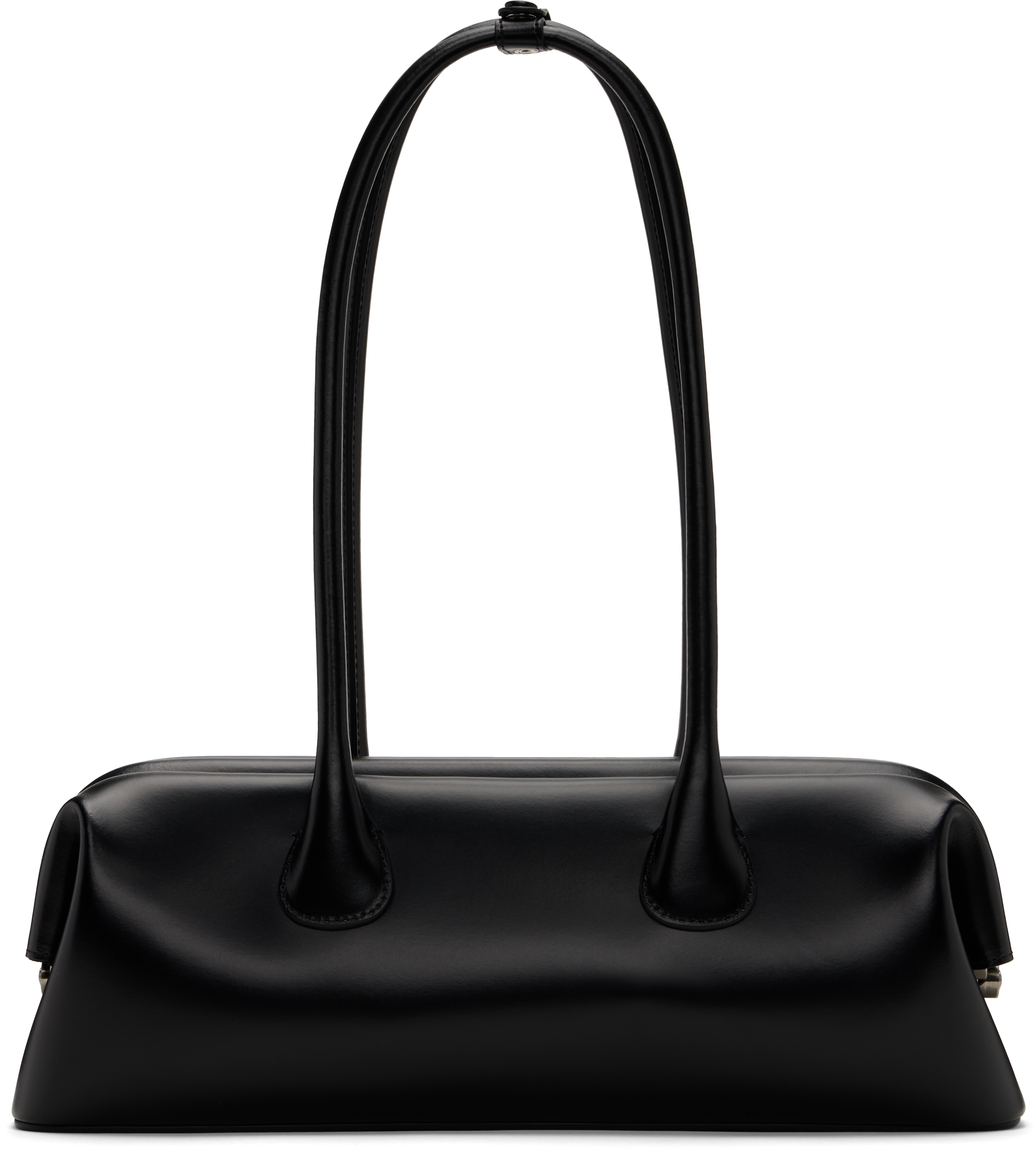 Black Boat Wide Mini Bag