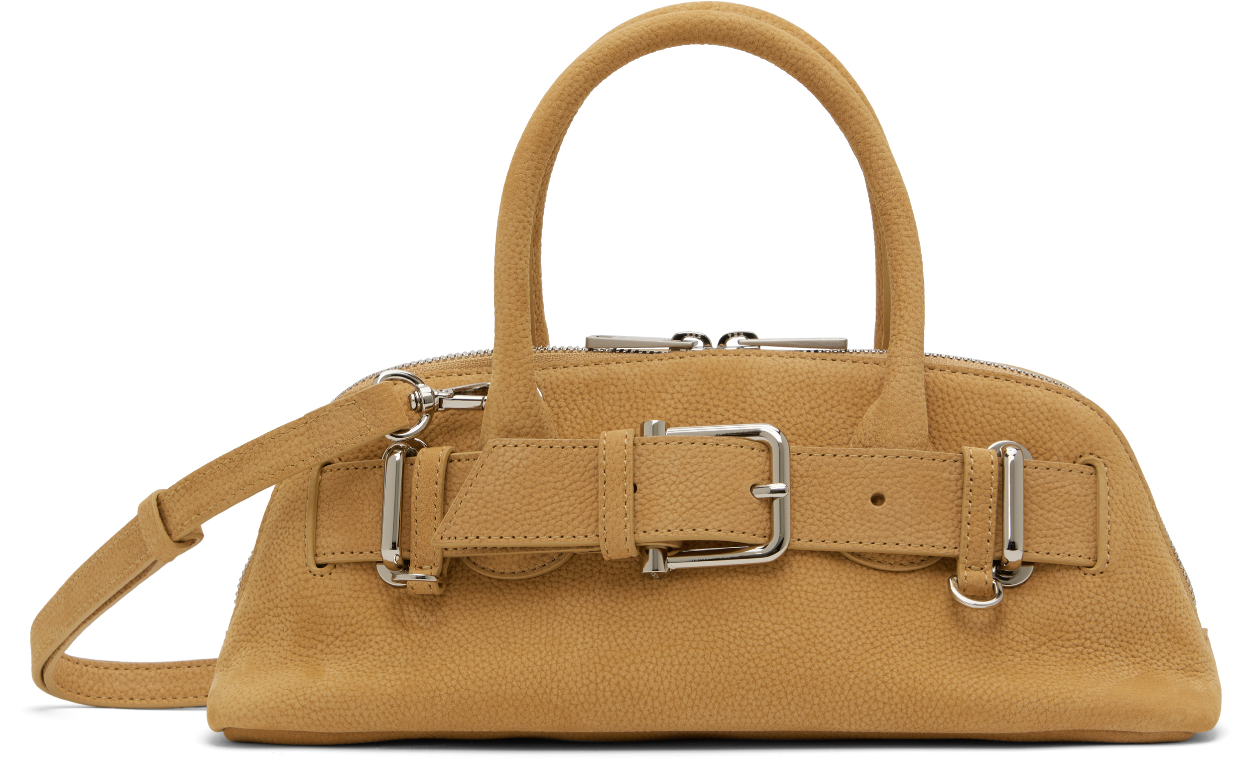 Tan Zip Brocle Mini Bag