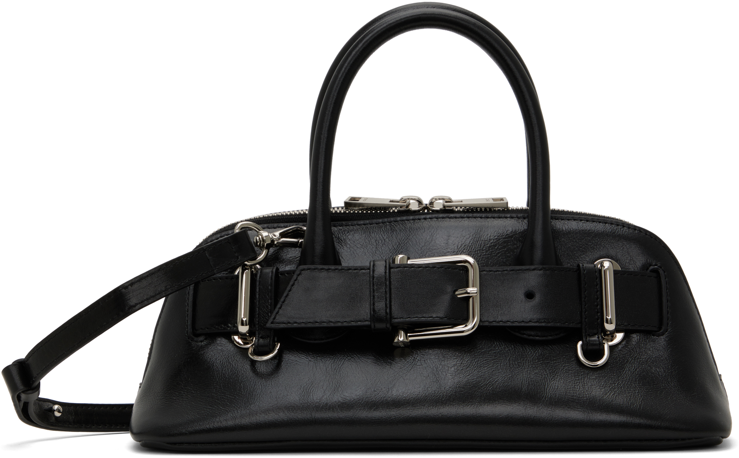 Black Zip Brocle Mini Bag