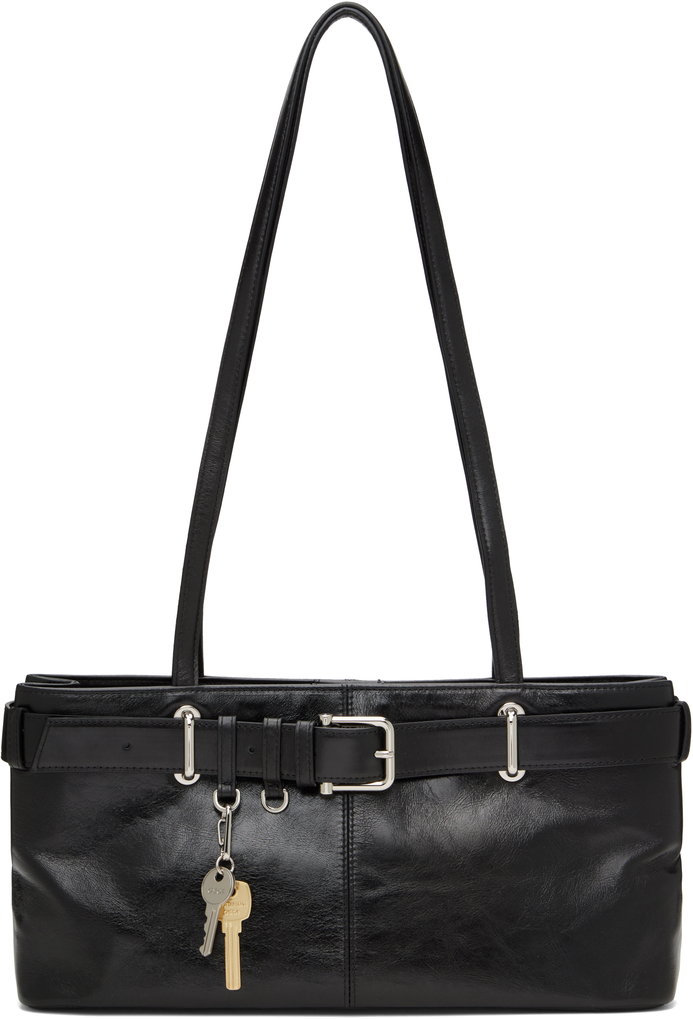 Black Shoulder Brocle Bag