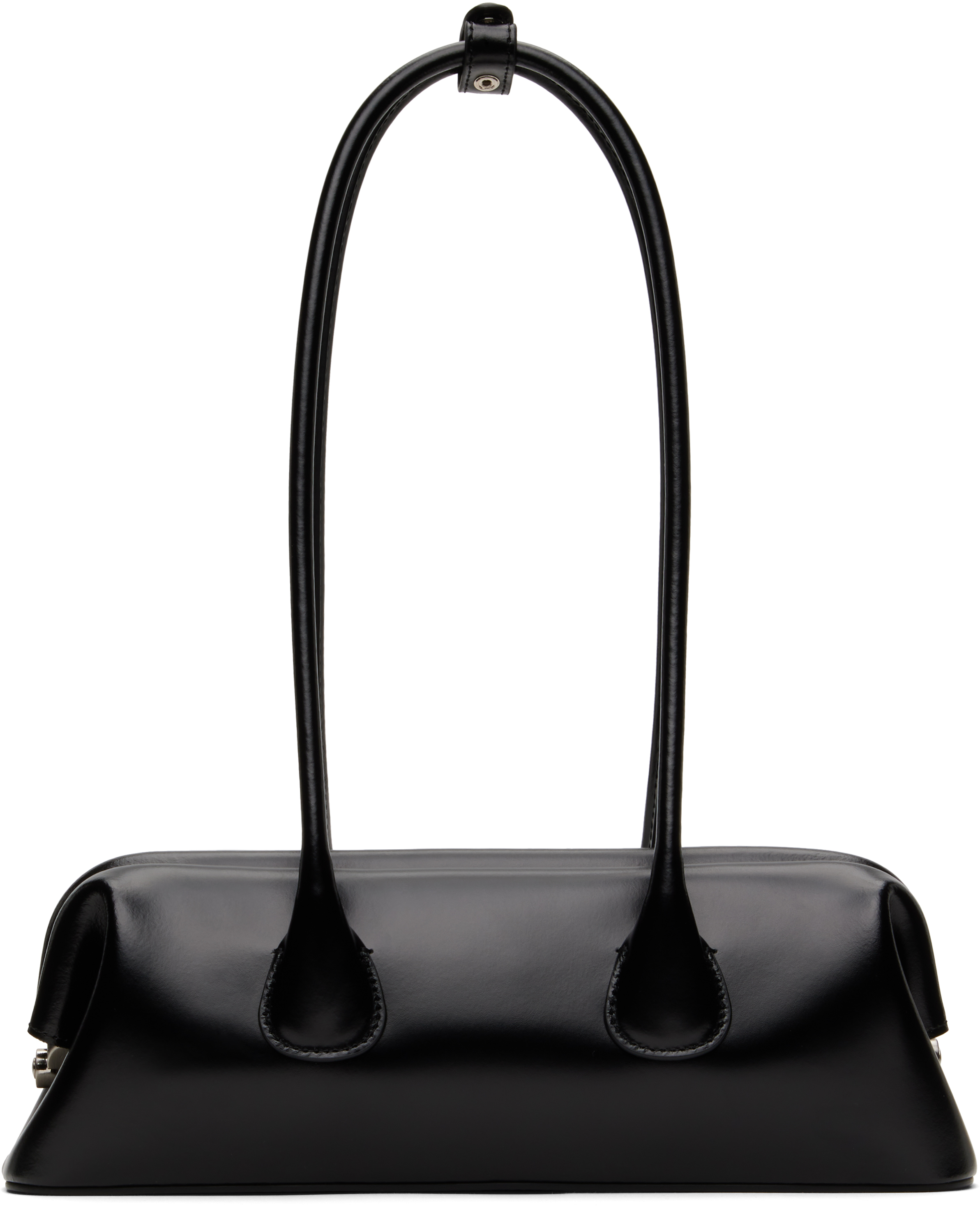 Black Boat Wide Mini Bag