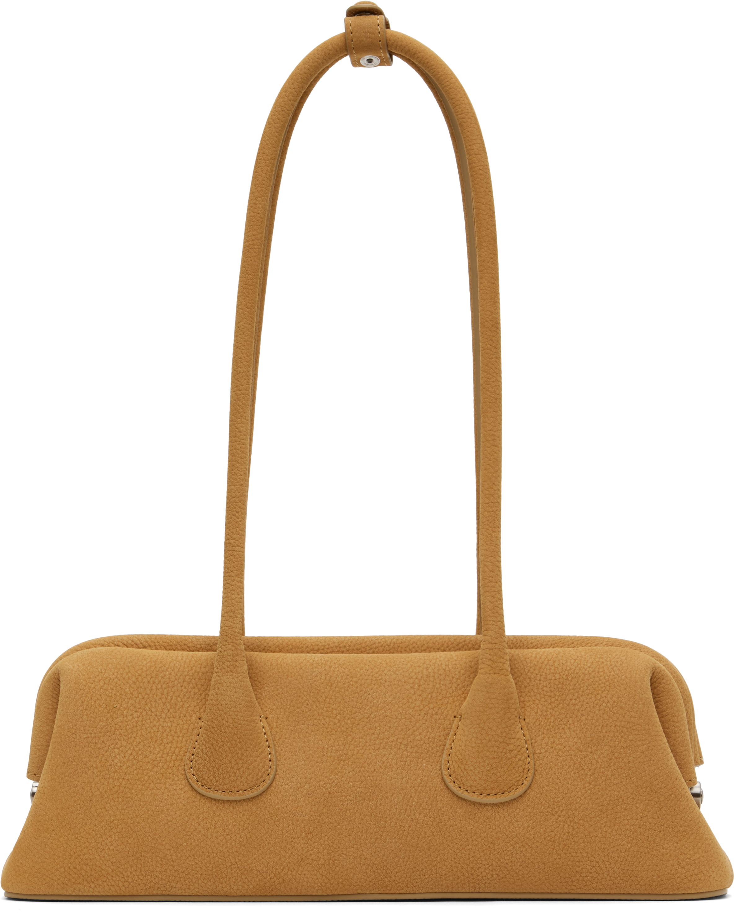 Tan Boat Wide Mini Bag