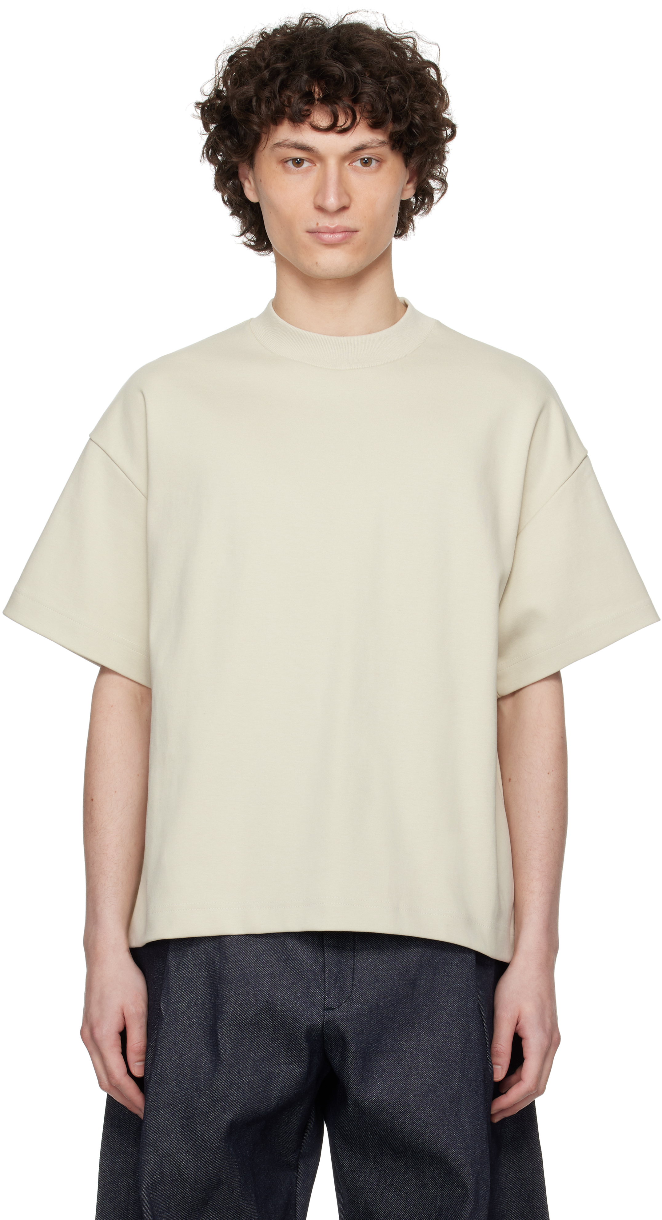 Seventh: ベージュ ヘビーウェイト Tシャツ | SSENSE 日本