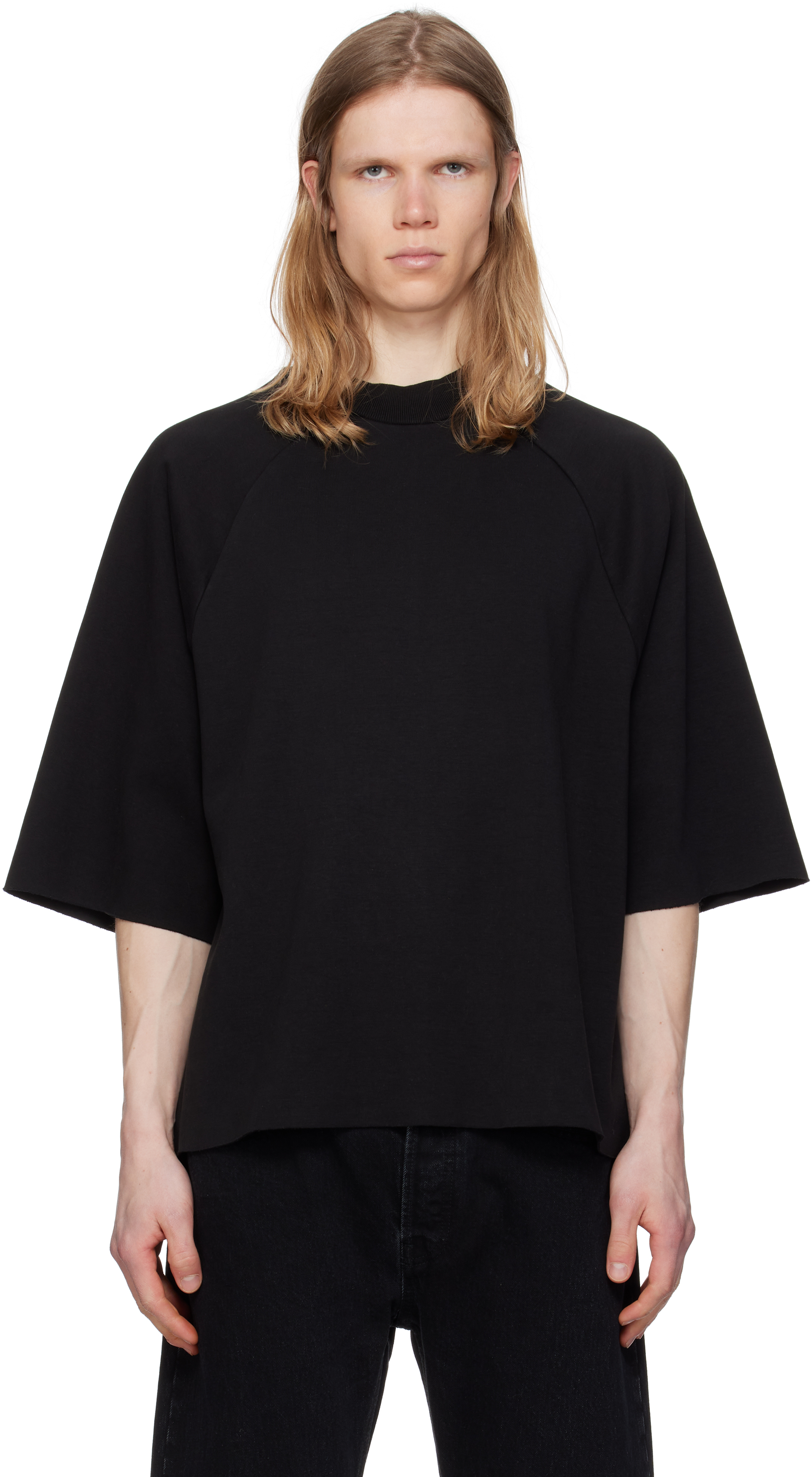 SEVENTH BLACK RAGLAN BOX T-SHIRT