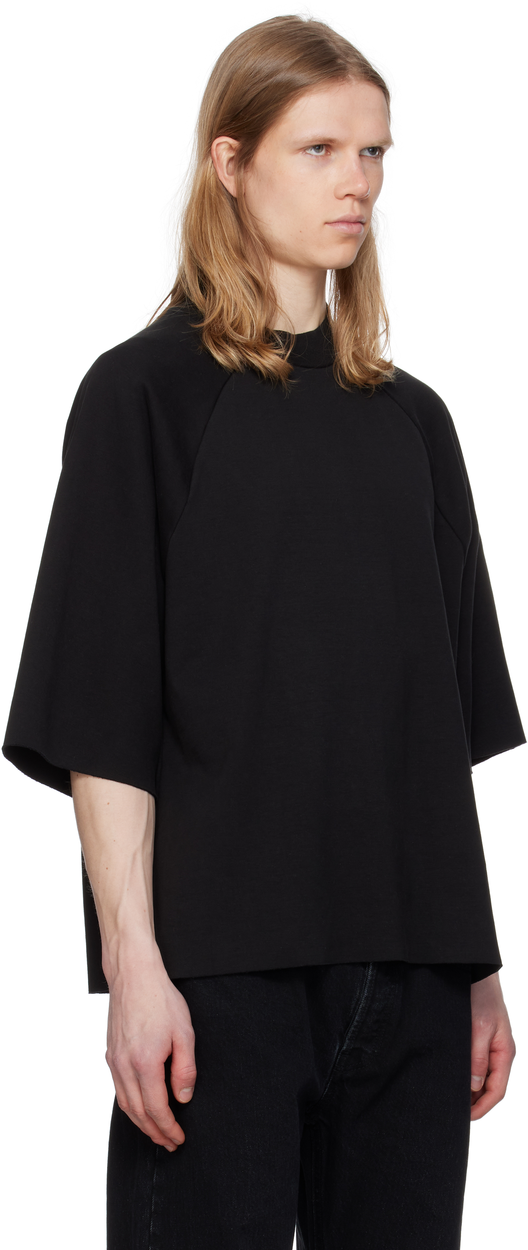 SEVENTH BLACK RAGLAN BOX T-SHIRT