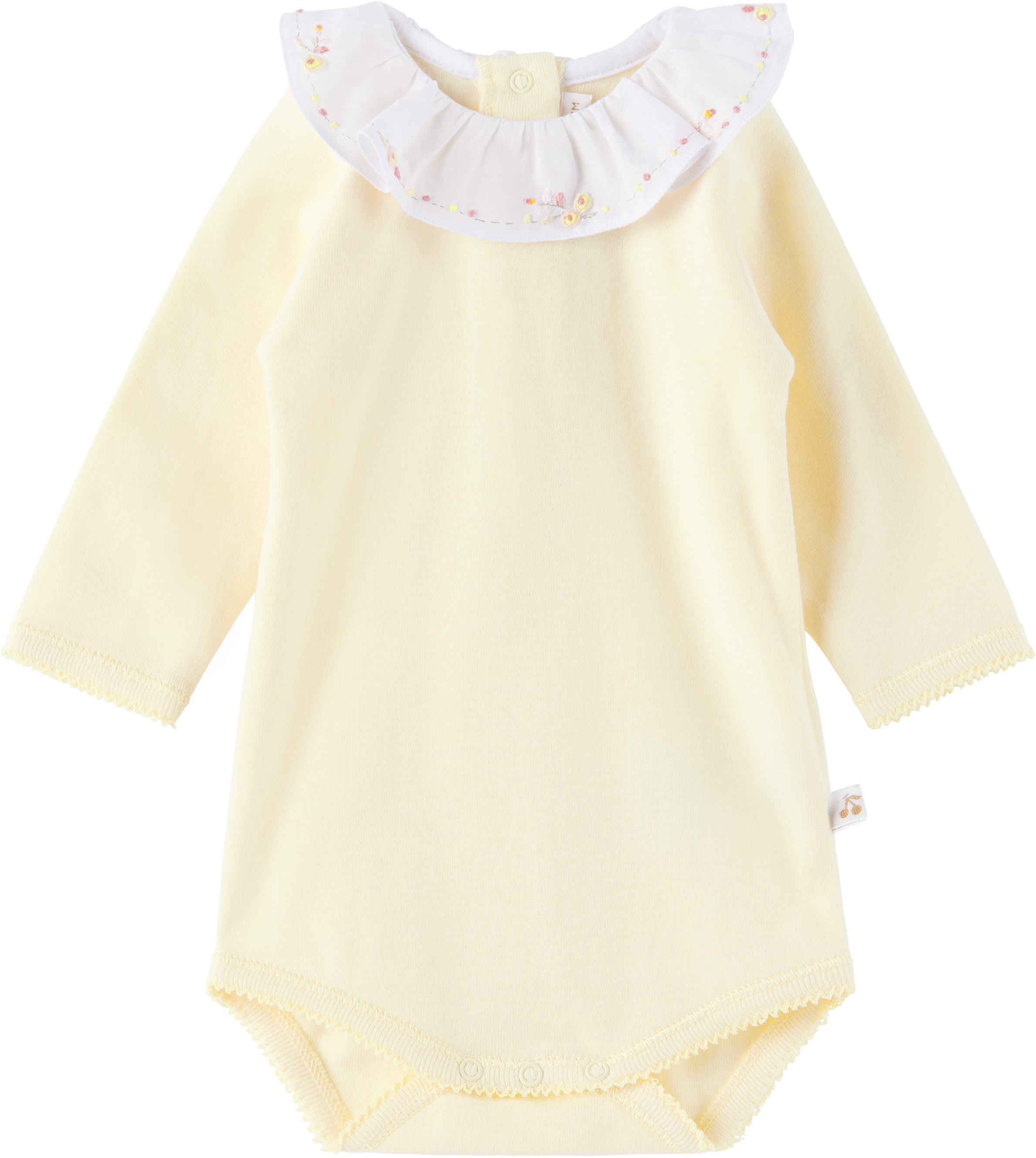Bonpoint Baby Off-white June Bodysuit In 131 Upb Vanille