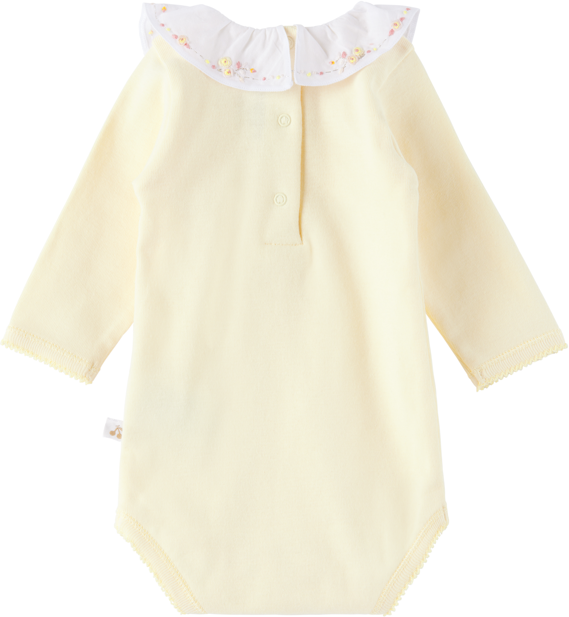 Bonpoint Baby Off-white June Bodysuit In 131 Upb Vanille