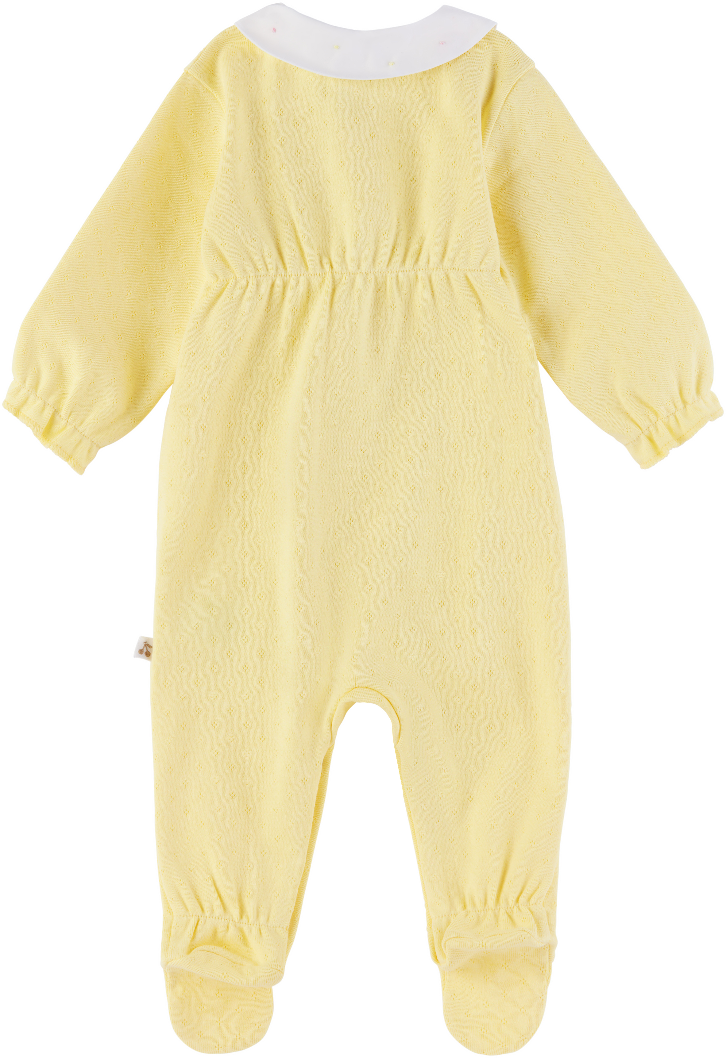 Bonpoint Baby Yellow Tintina Romper In 131a Jaune Clair