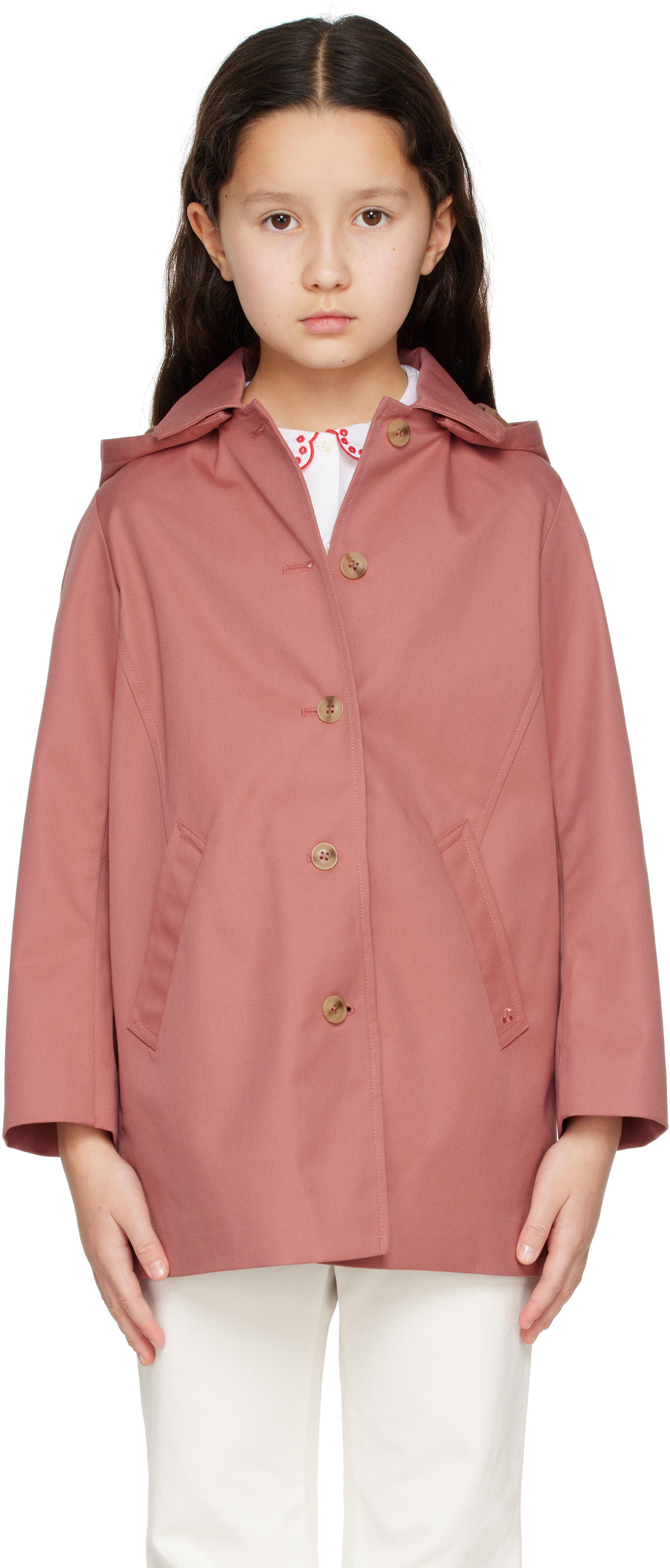 Bonpoint Enola Coat In 024a Rose Fane