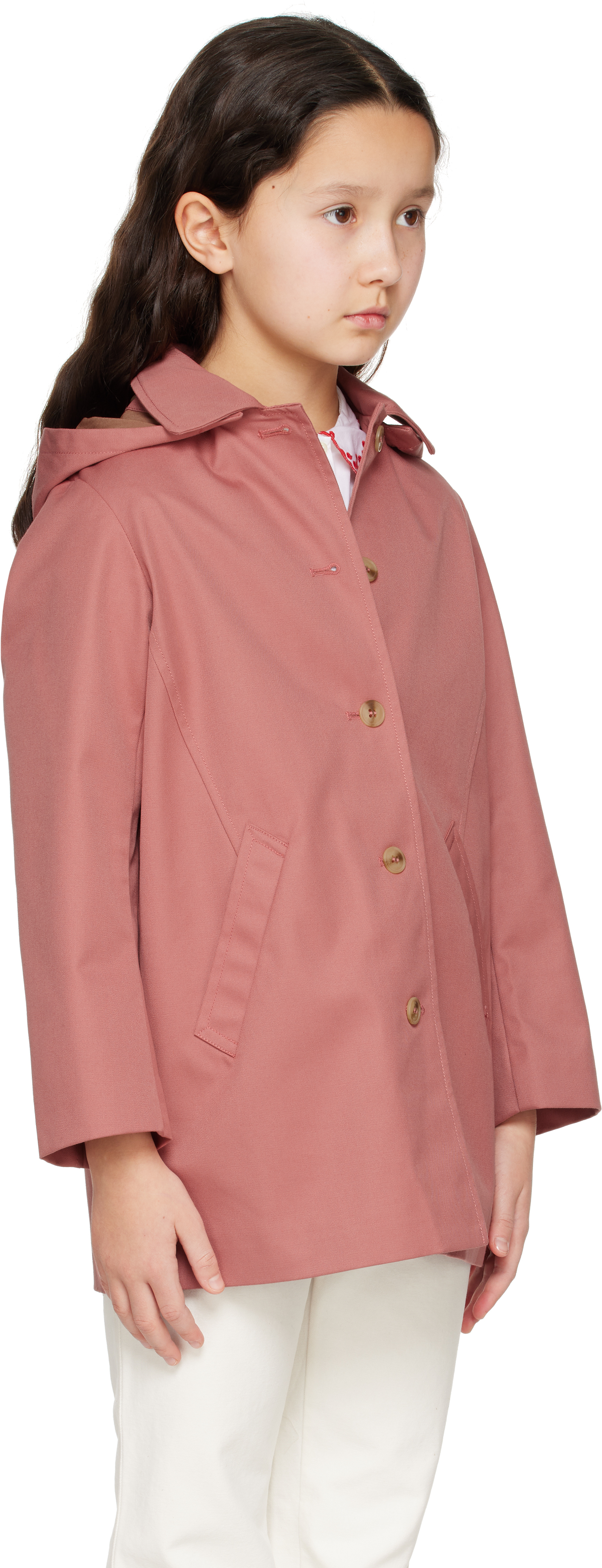 Bonpoint Enola Coat In 024a Rose Fane