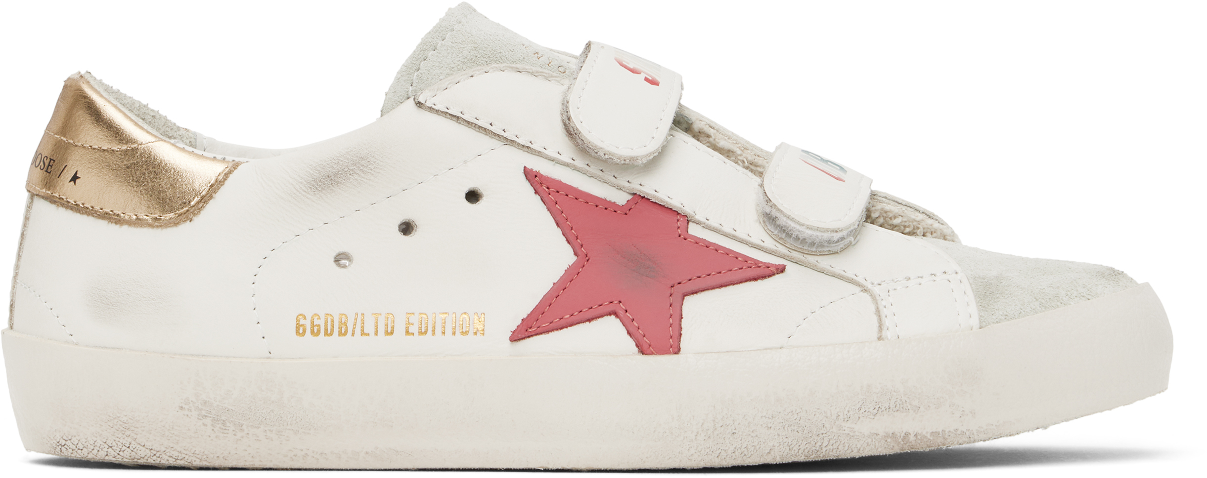Bonpoint Kids White & Pink Golden Goose Edition Golstar Sneakers In 000 Blanc