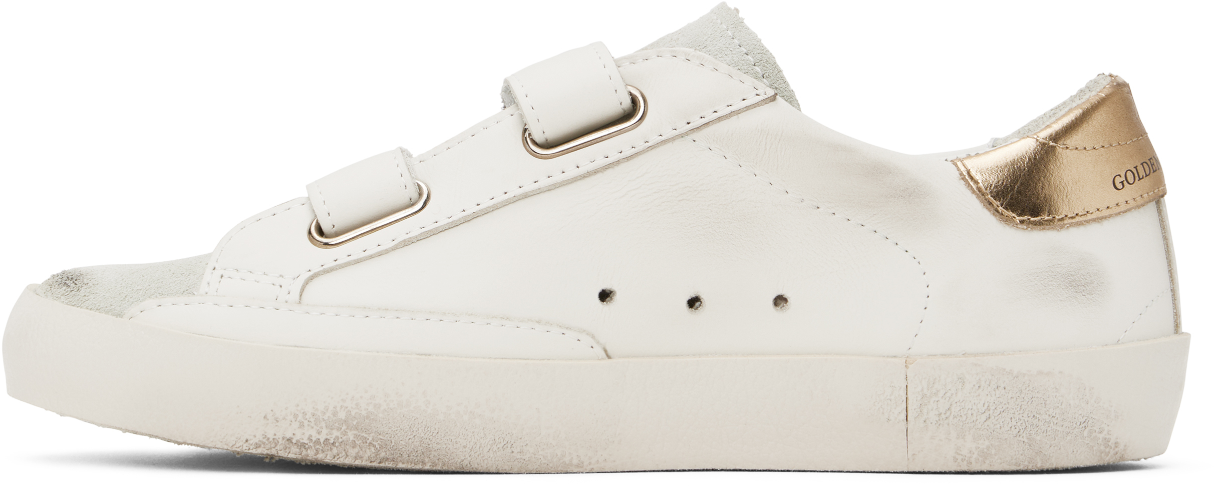 Bonpoint Kids White & Pink Golden Goose Edition Golstar Sneakers In 000 Blanc