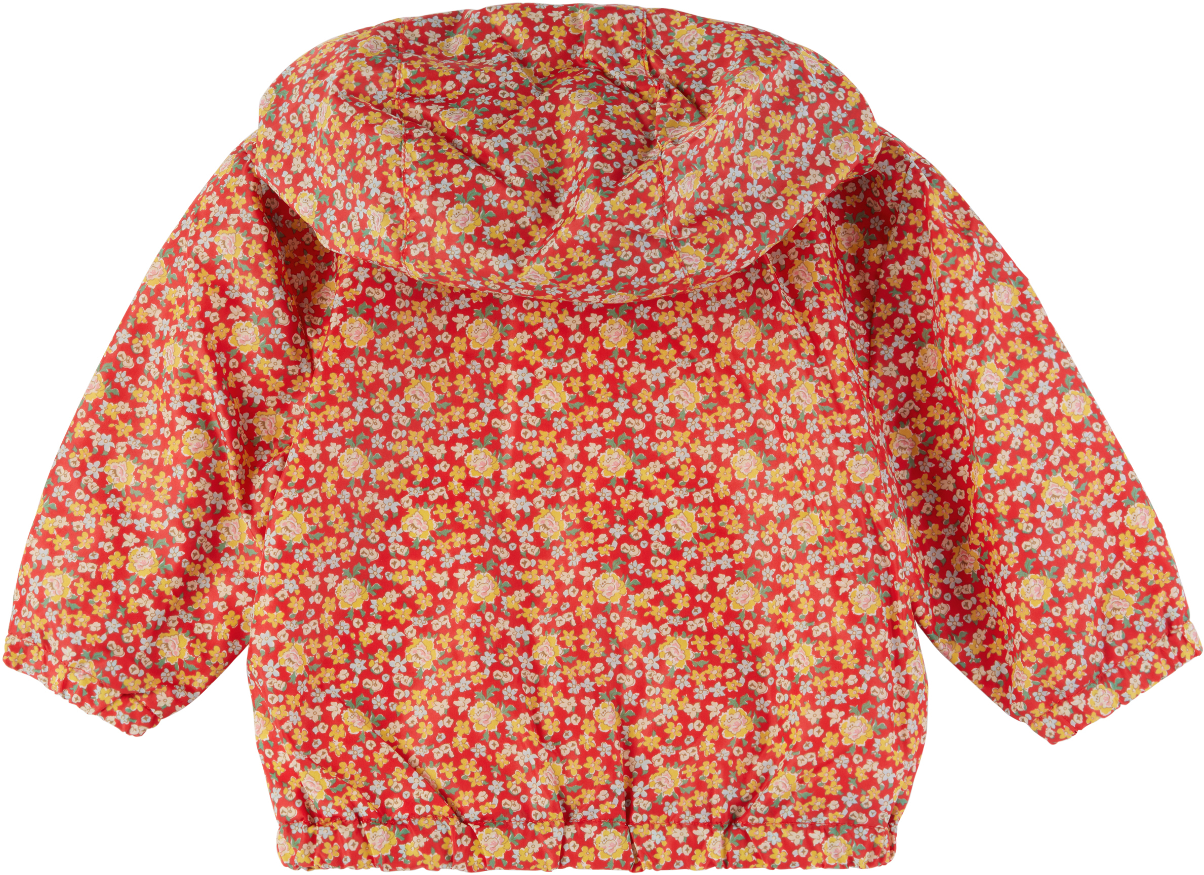 Bonpoint Baby Red Alana Hooded Rain Coat In 651b Imp Pavot